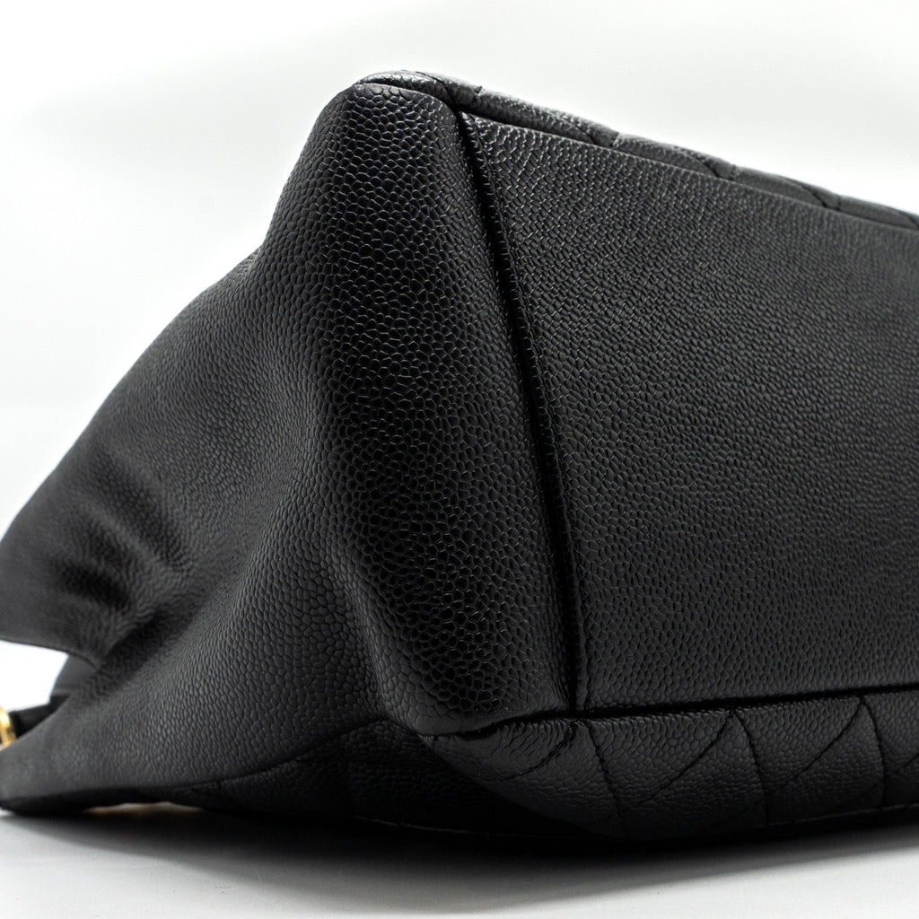CHANEL GRAND SHOPPING TOTE CAVIAR BLACK GHW