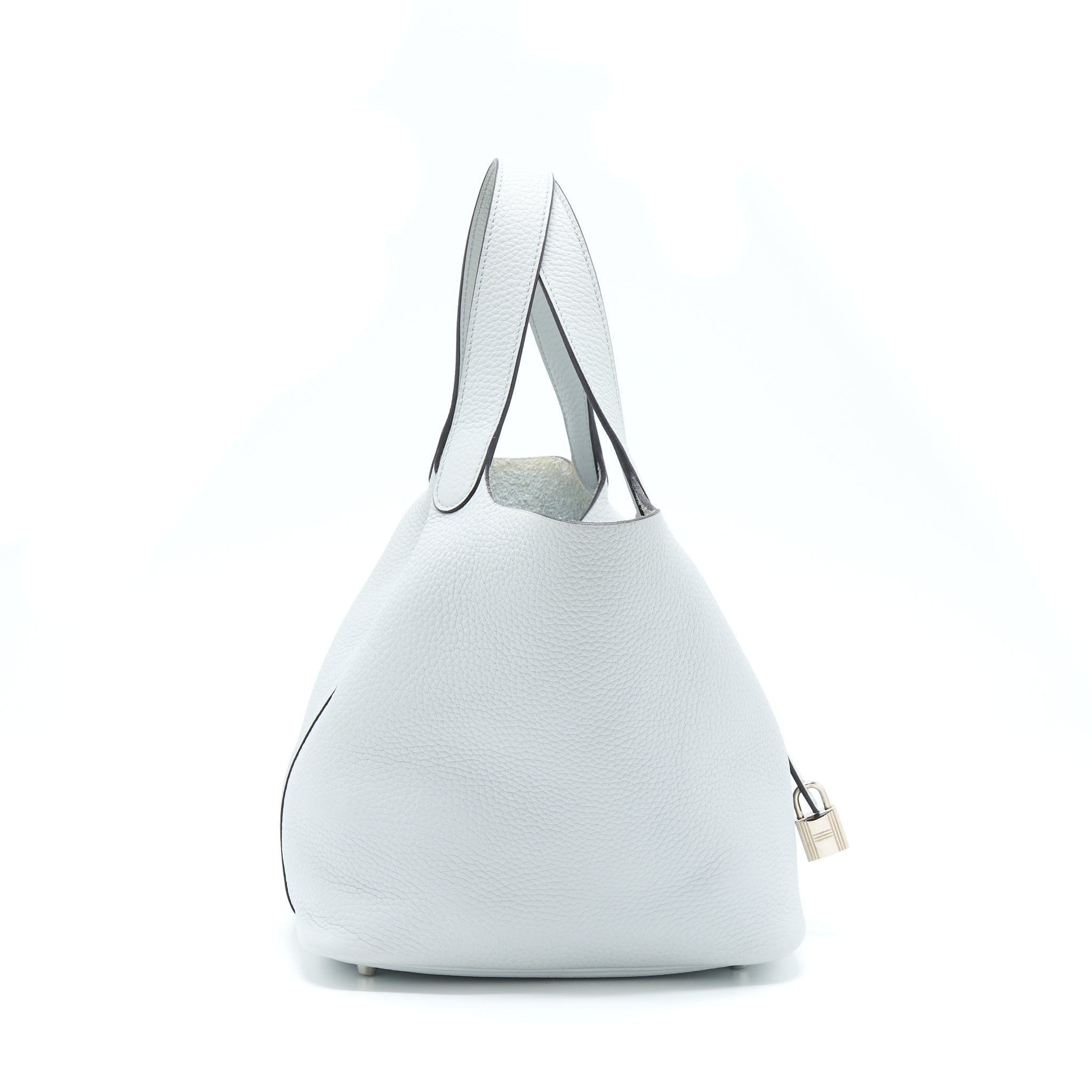 HERMES PICOTIN 22 LOCK BAG CLEMENCE BLUE PALE SHW