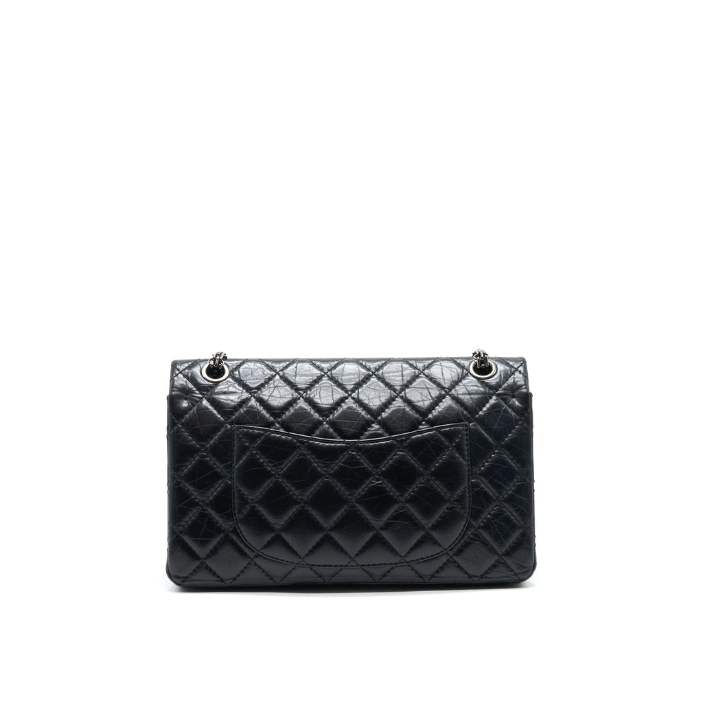 CHANEL REISSUE 226 IN BLACK RUTHENIUM SILVER HARDWARE