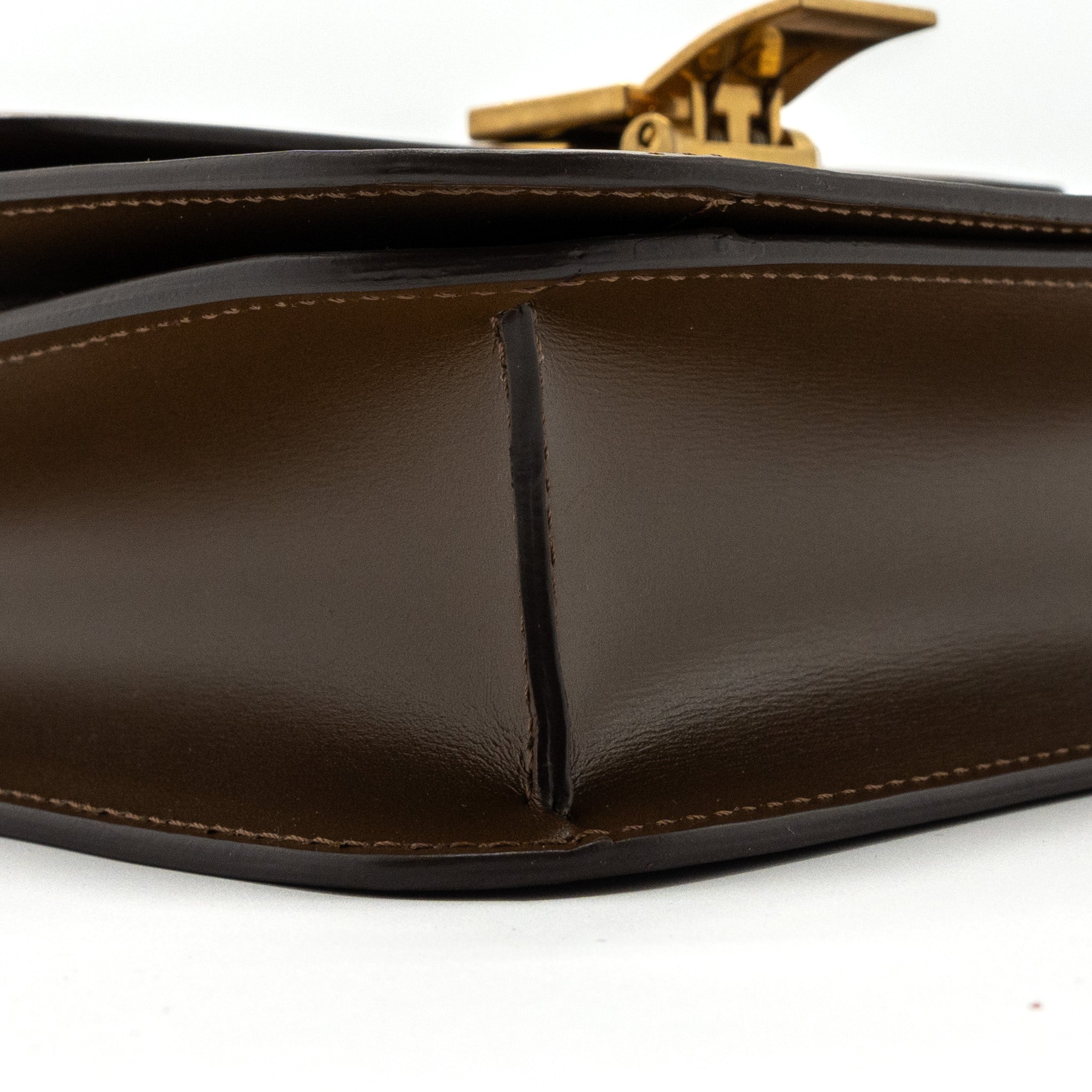 CELINE TEEN BOX CALFSKIN CAMEL GHW
