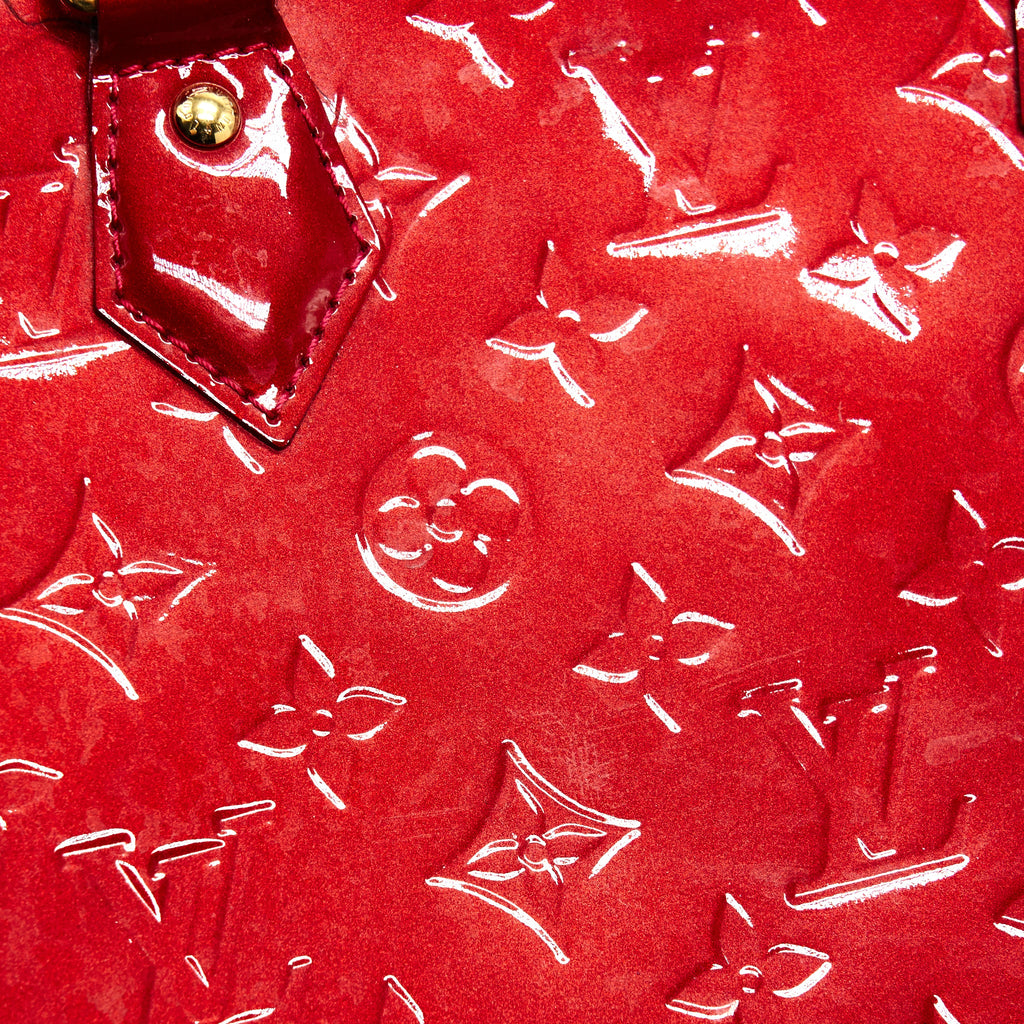 LOUIS VUITTON ALMA GM PATENT LEATHER RED