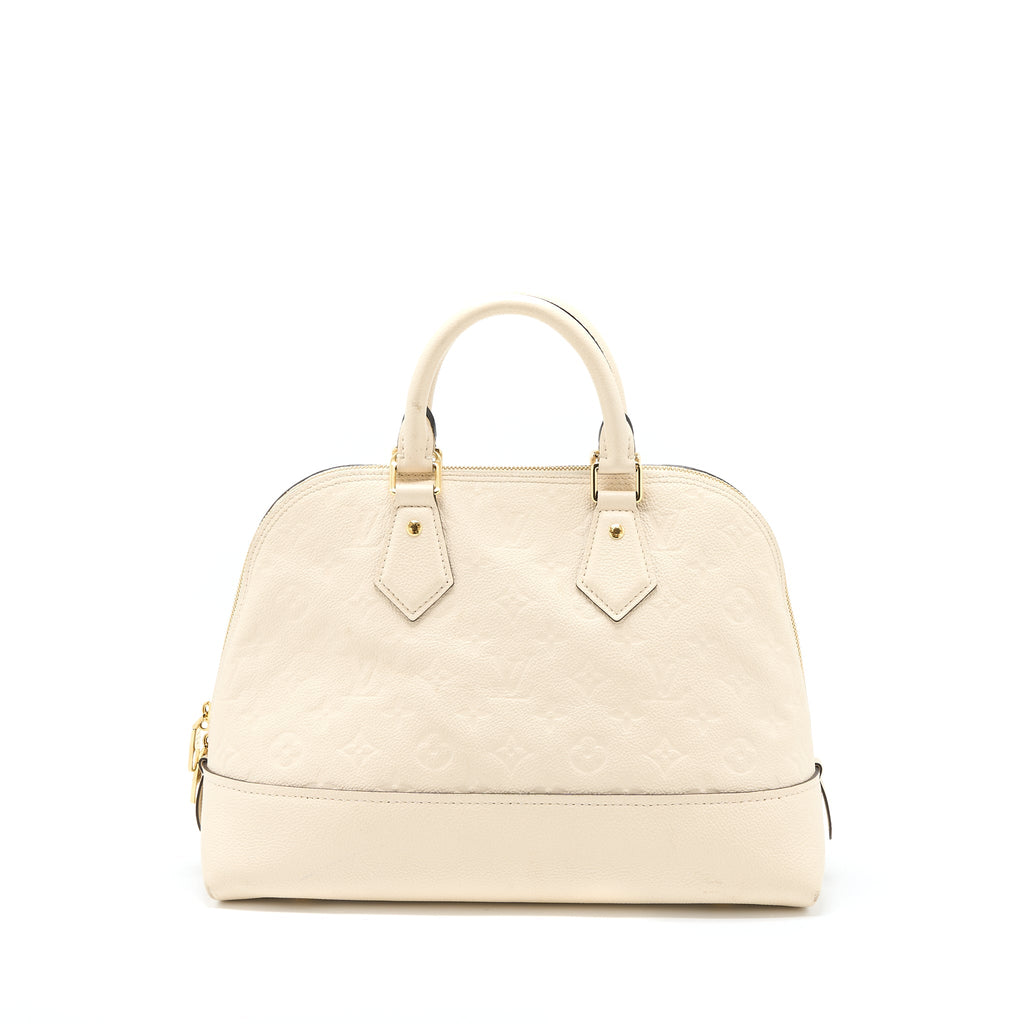 LOUIS VUITTON NEO ALMA PM MONOGRAM EMPREINTE WHITE GHW