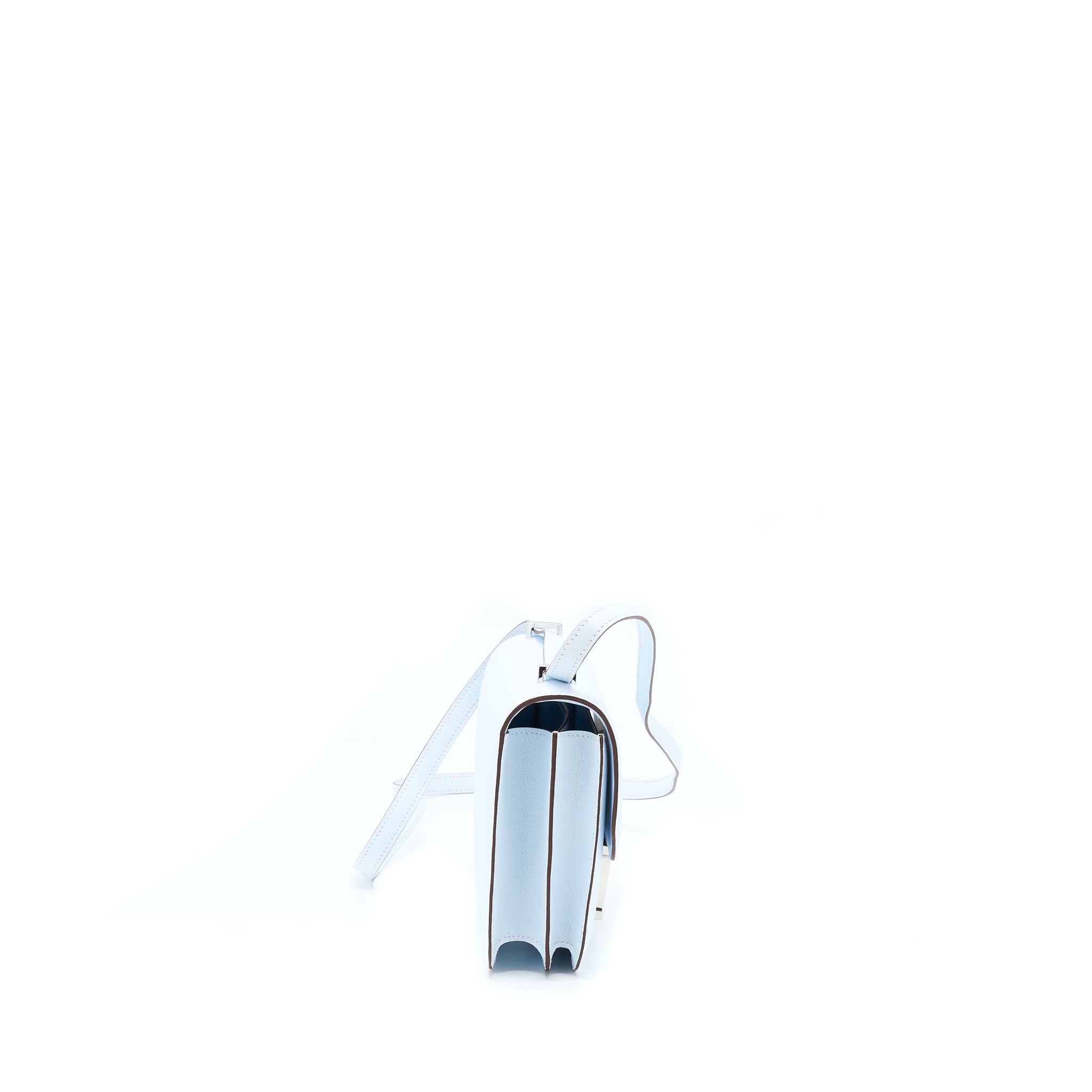 HERMES MINI CONSTANCE CHEVRE MYSORE T0 BLUE BRUME SHW
