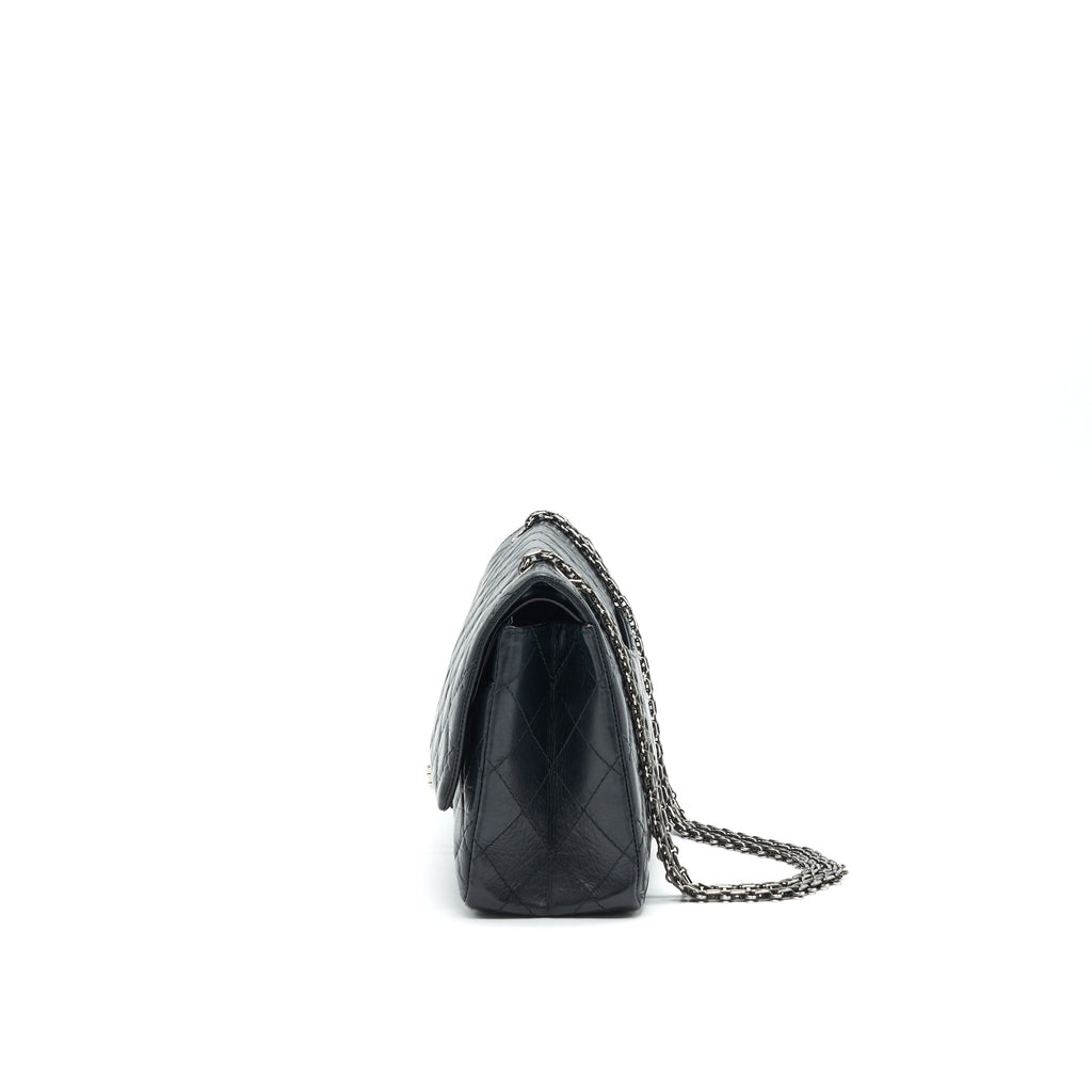CHANEL REISSUE 226 IN BLACK RUTHENIUM SILVER HARDWARE