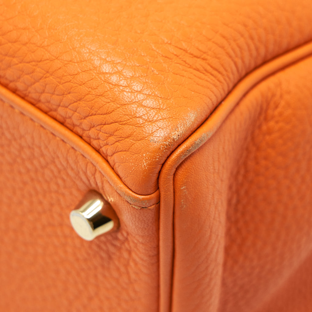 HERMES KELLY 35 CLEMENCE ORANGE GHW