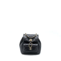 CHANEL DUMA MINI BACKPACK LAMBSKIN BLACK LGHW (MICROCHIP)