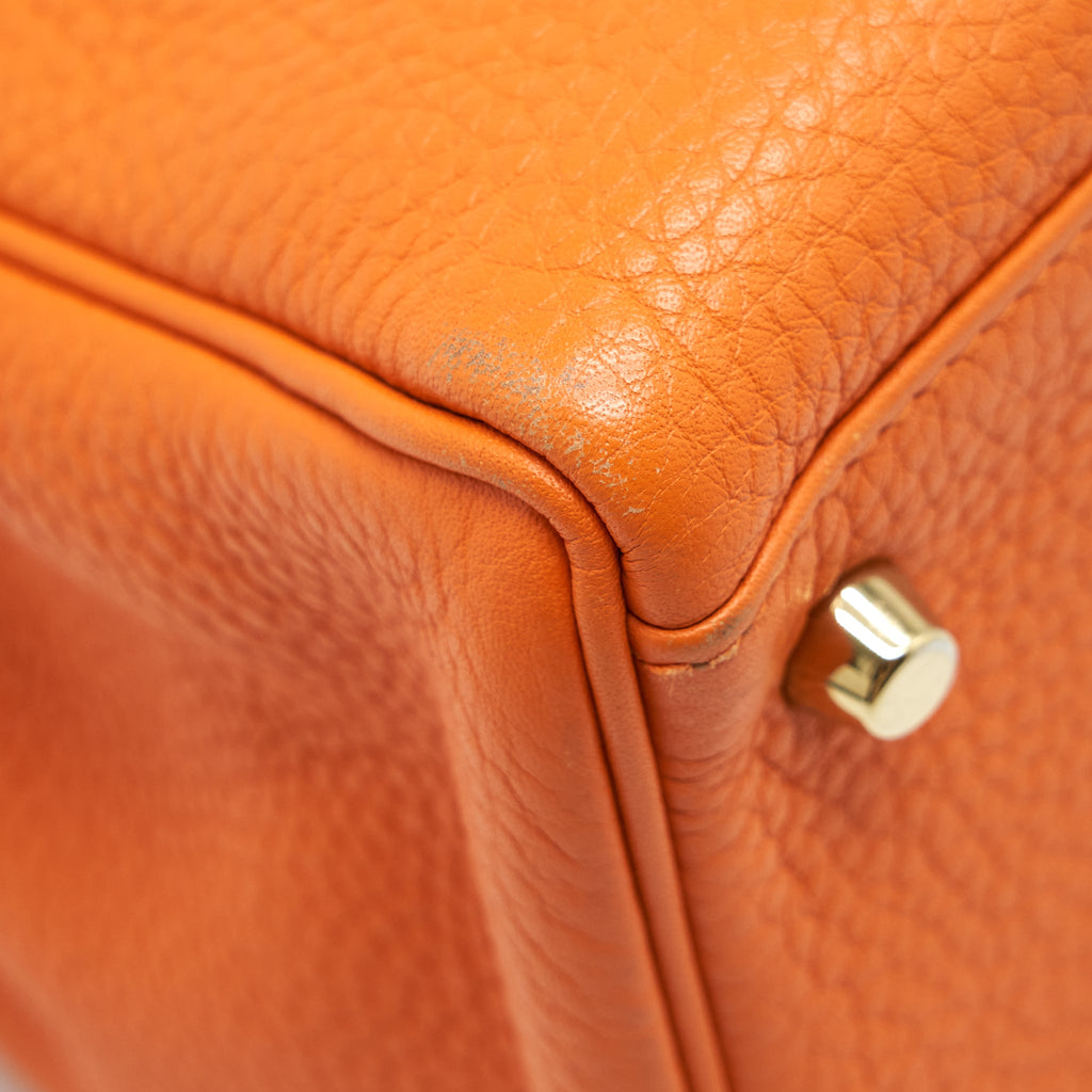 HERMES KELLY 35 CLEMENCE ORANGE GHW