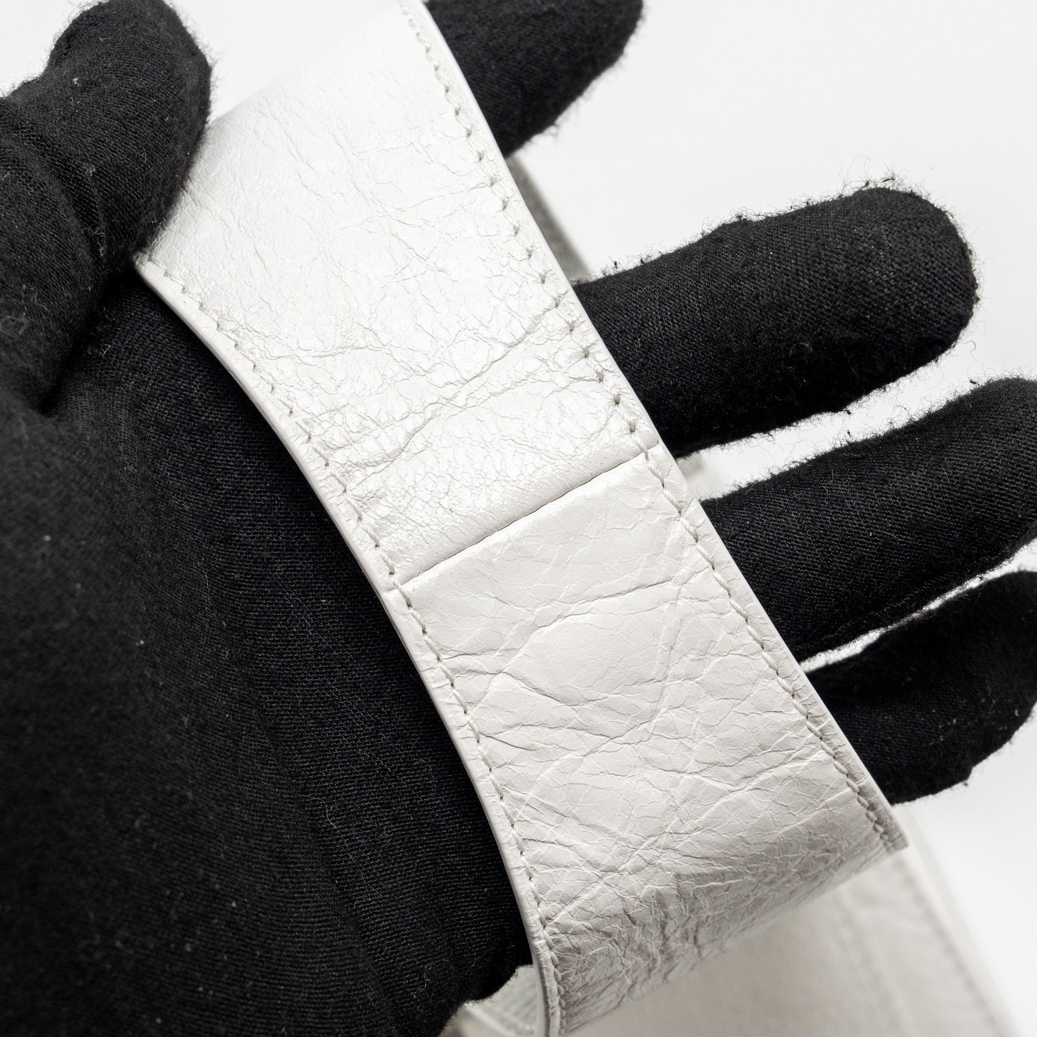 BALENCIAGA SUPERBUSY XS SLING BAG CALFSKIN OPTIC WHITE SHW