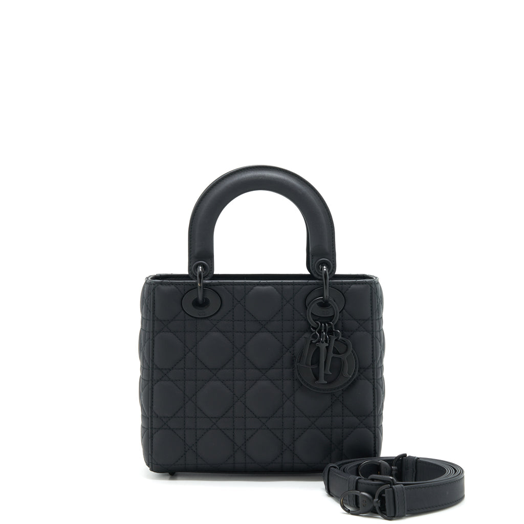 DIOR SMALL LADY DIOR TOTE BAG SO BLACK