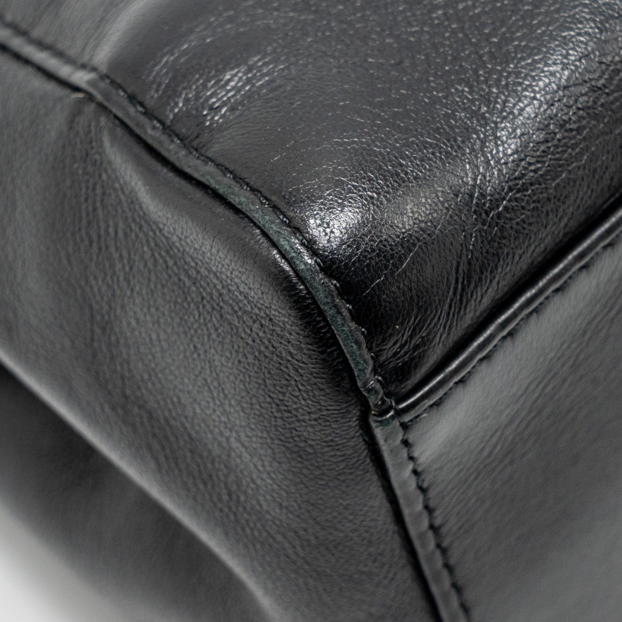 FENDI MINI PEEKABOO LAMBSKIN BLACK GHW