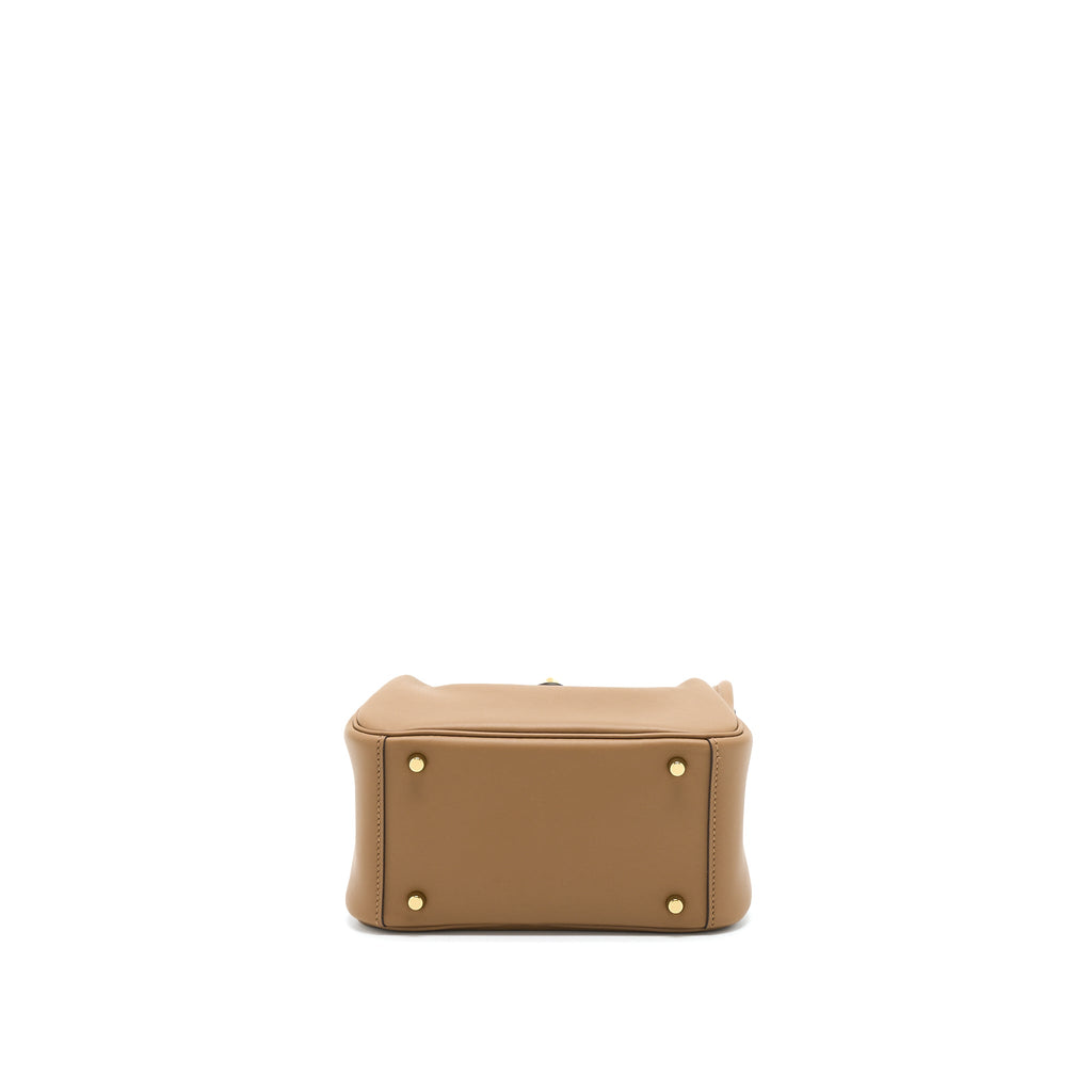 HERMES MINI LINDY SWIFT ALEZAN / BISCUIT GHW