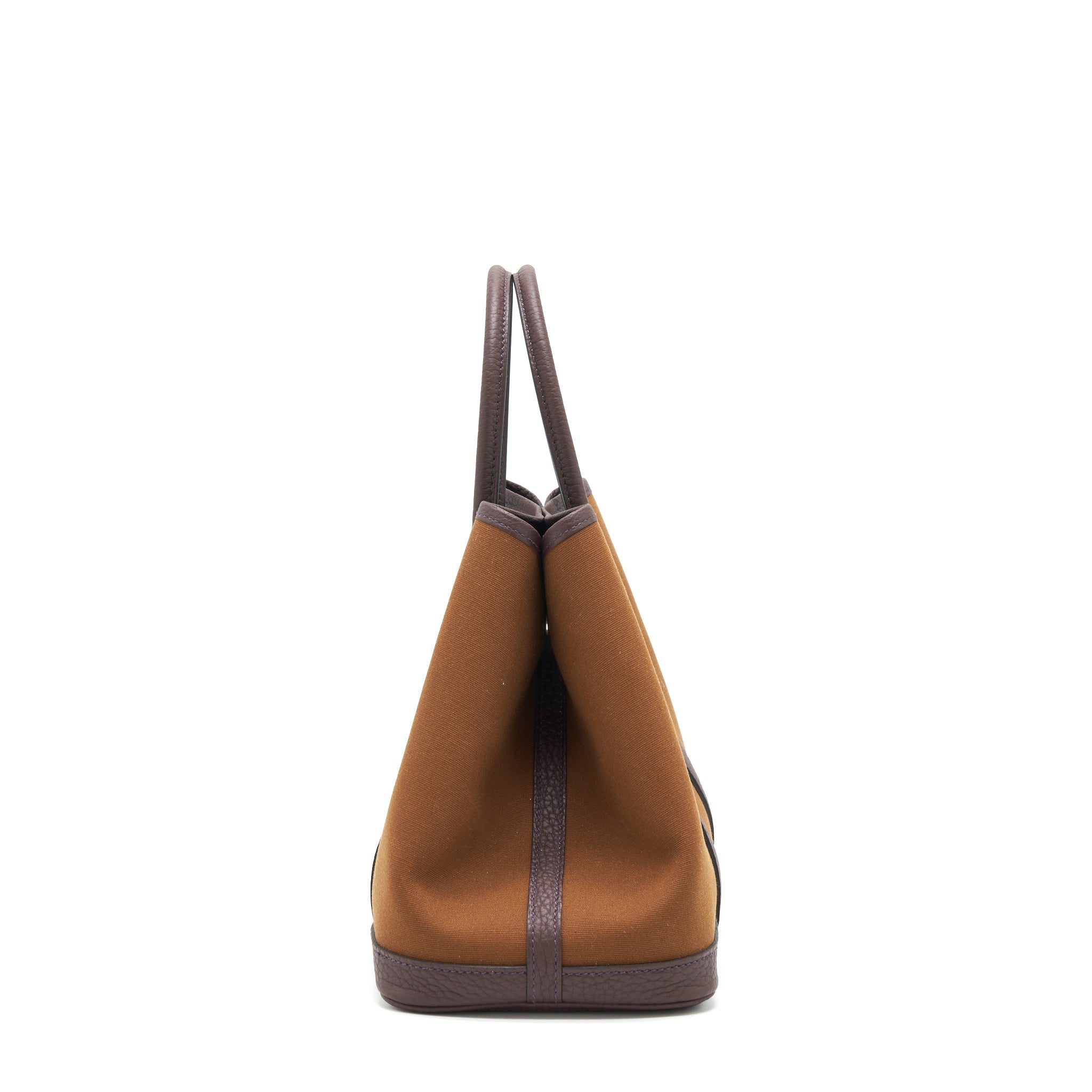 HERMES GARDEN PARTY 30 VERSO BAG, ALEZAN / BLUE OUTREMER/ ROUGE SELLIER