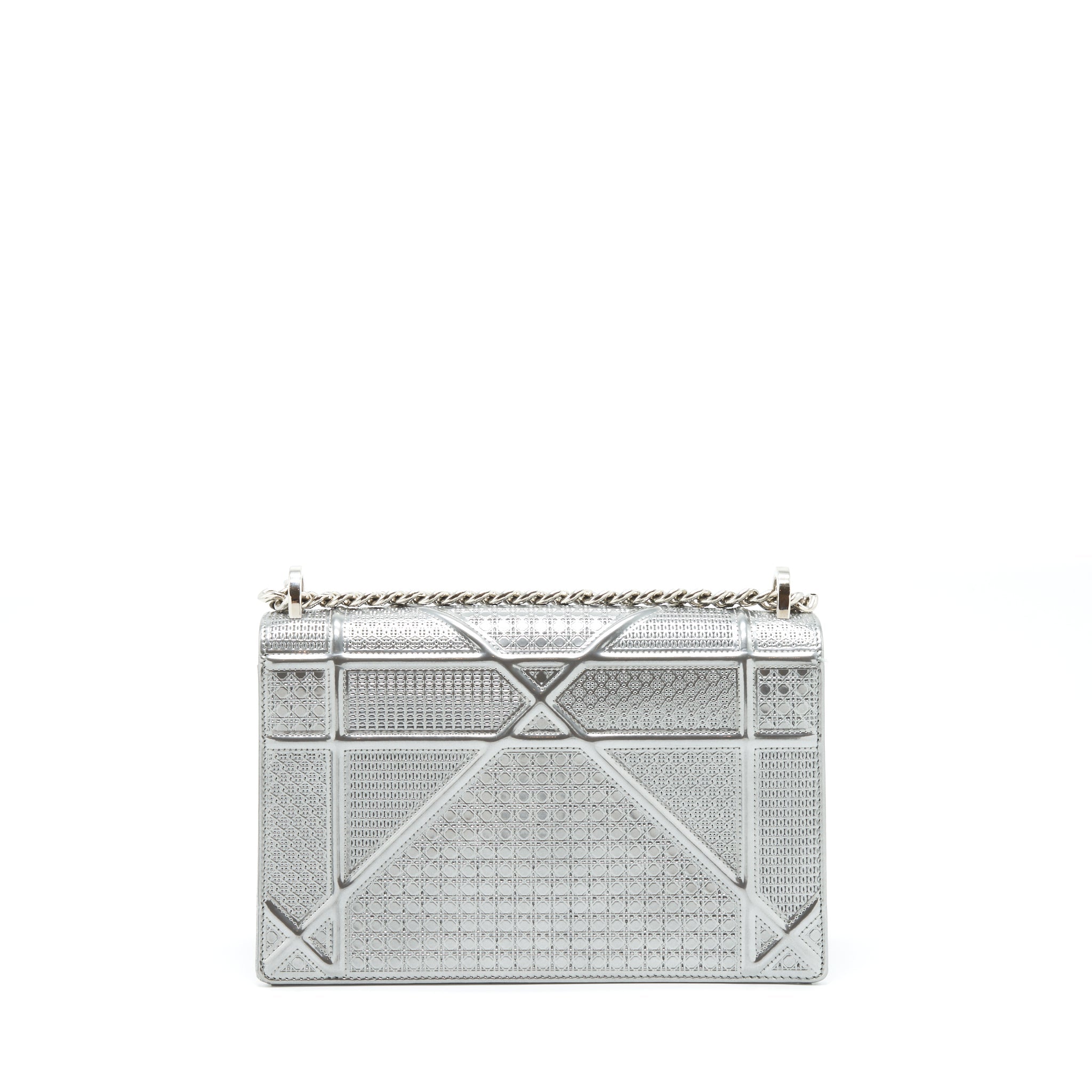 DIOR MEDIUM DIORAMA METALLIC SLIVER SHW