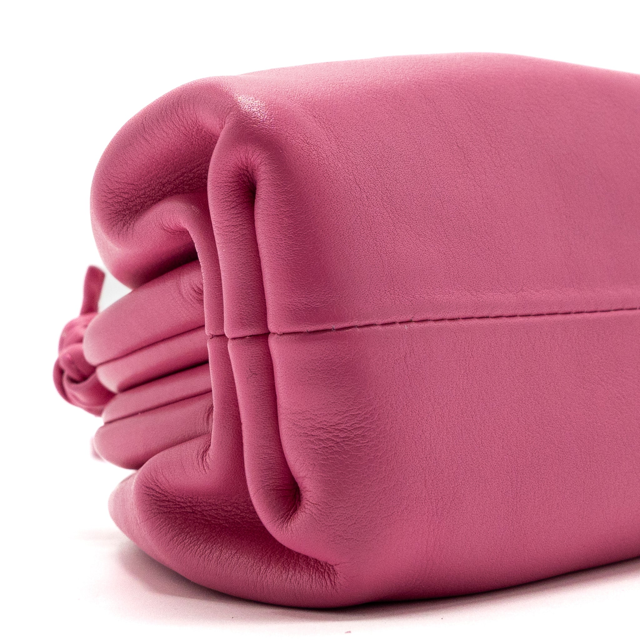 BOTTEGA VENETA MINI POUCH CALFSKIN PINK SHW