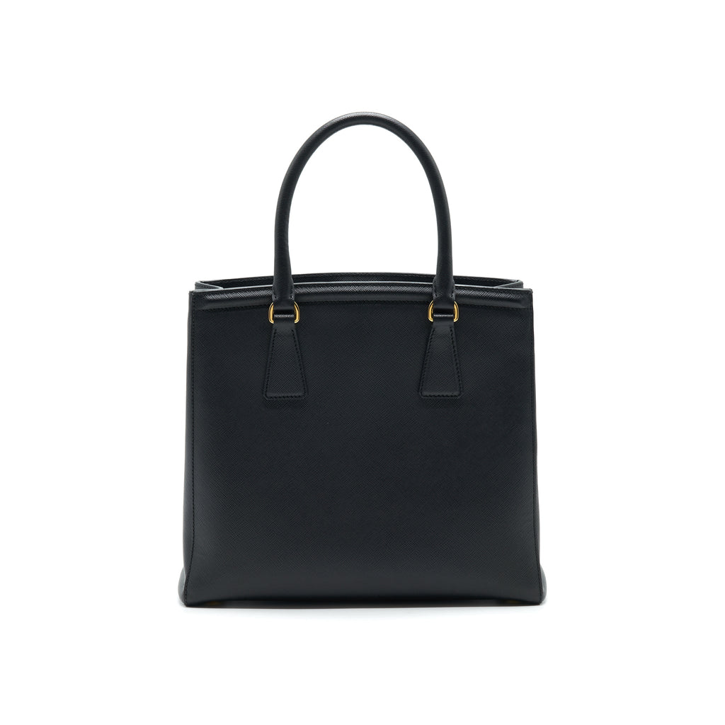 PRADA SAFFIANO LUX LEATHER TOTE BAG NERO