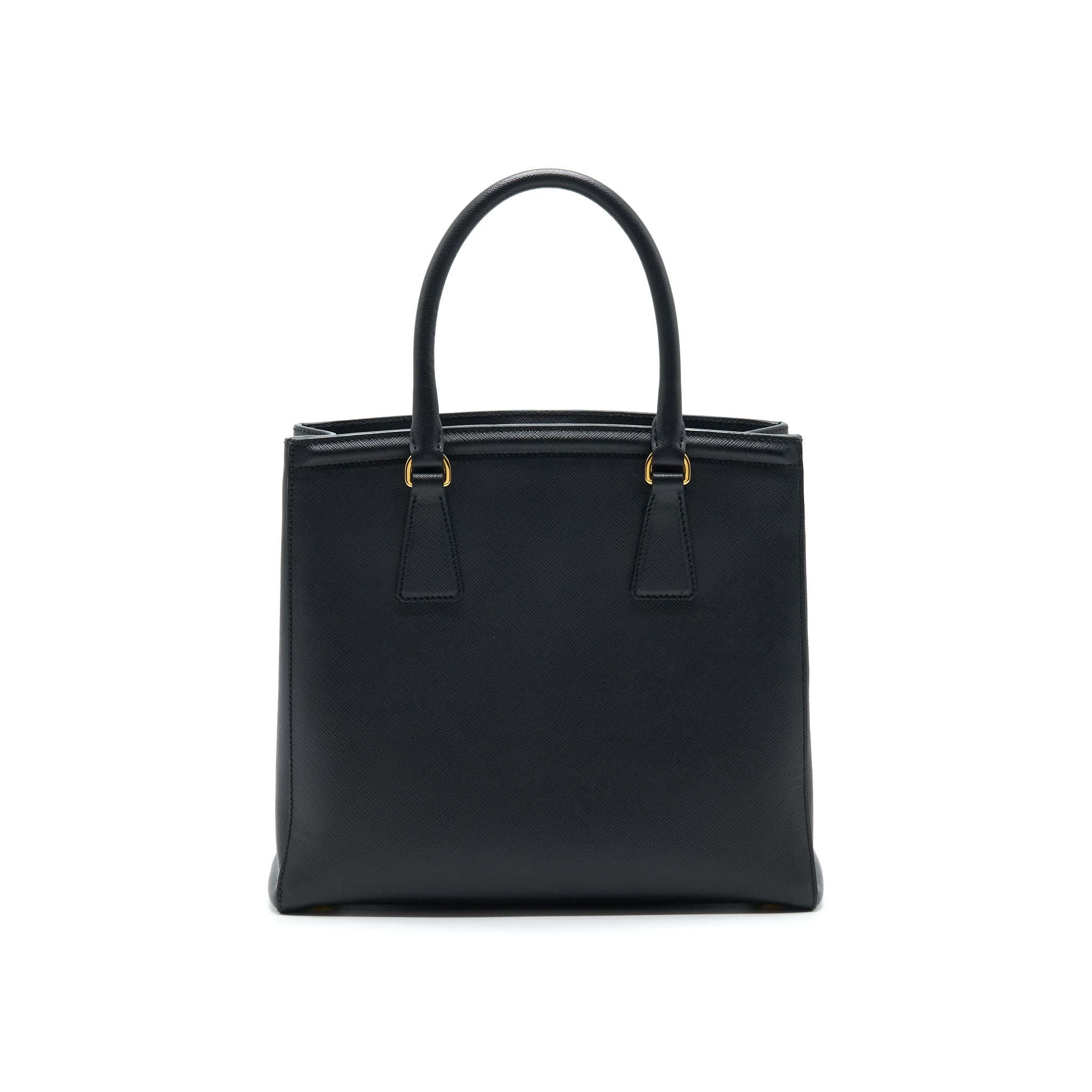 PRADA SAFFIANO LUX LEATHER TOTE BAG NERO
