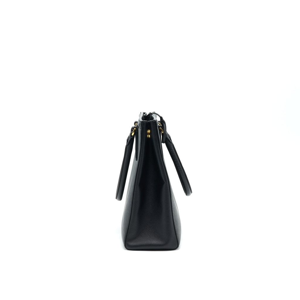 PRADA SAFFIANO LUX LEATHER TOTE BAG NERO