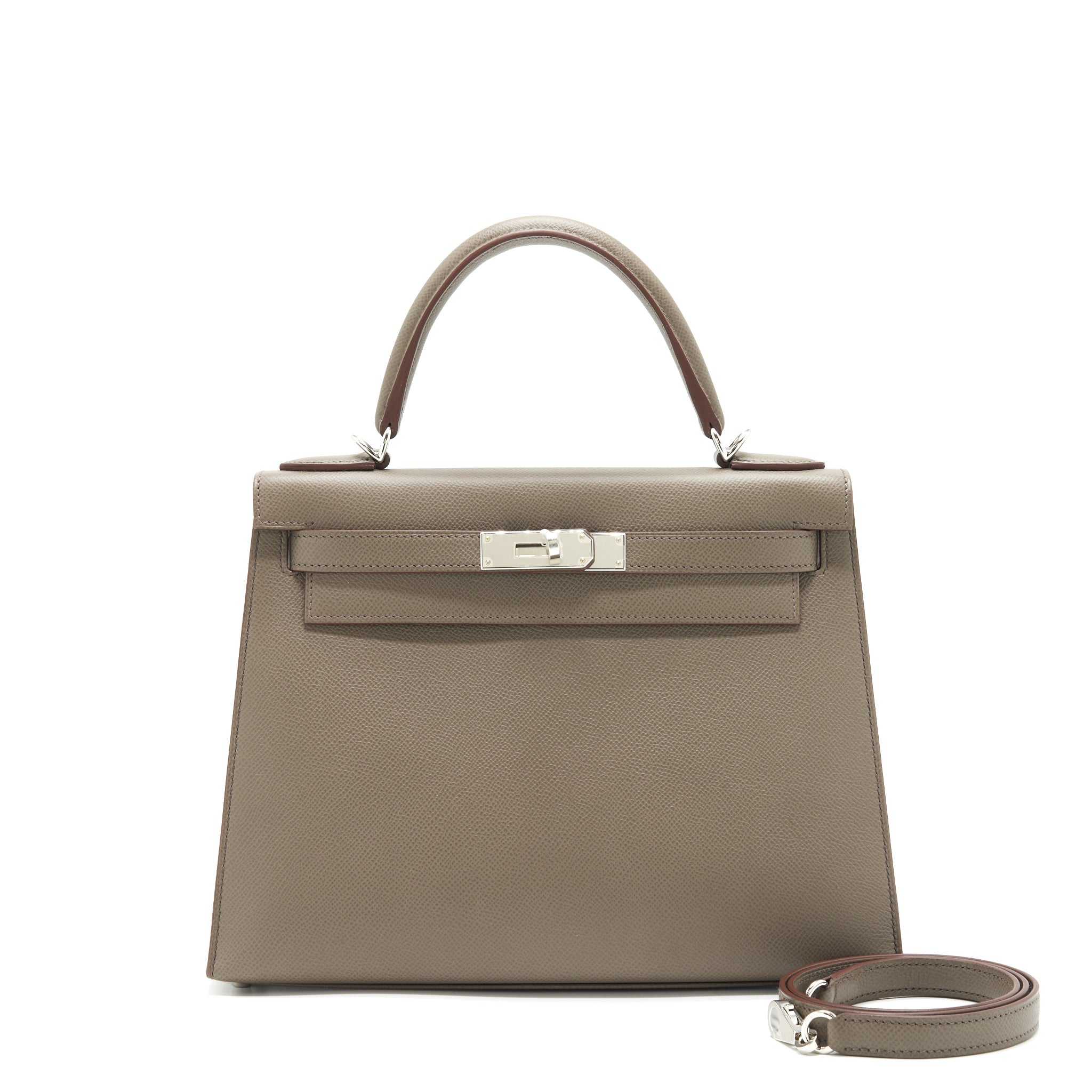 HERMES KELLY 28 EPSOM GRIS ETAIN SHW
