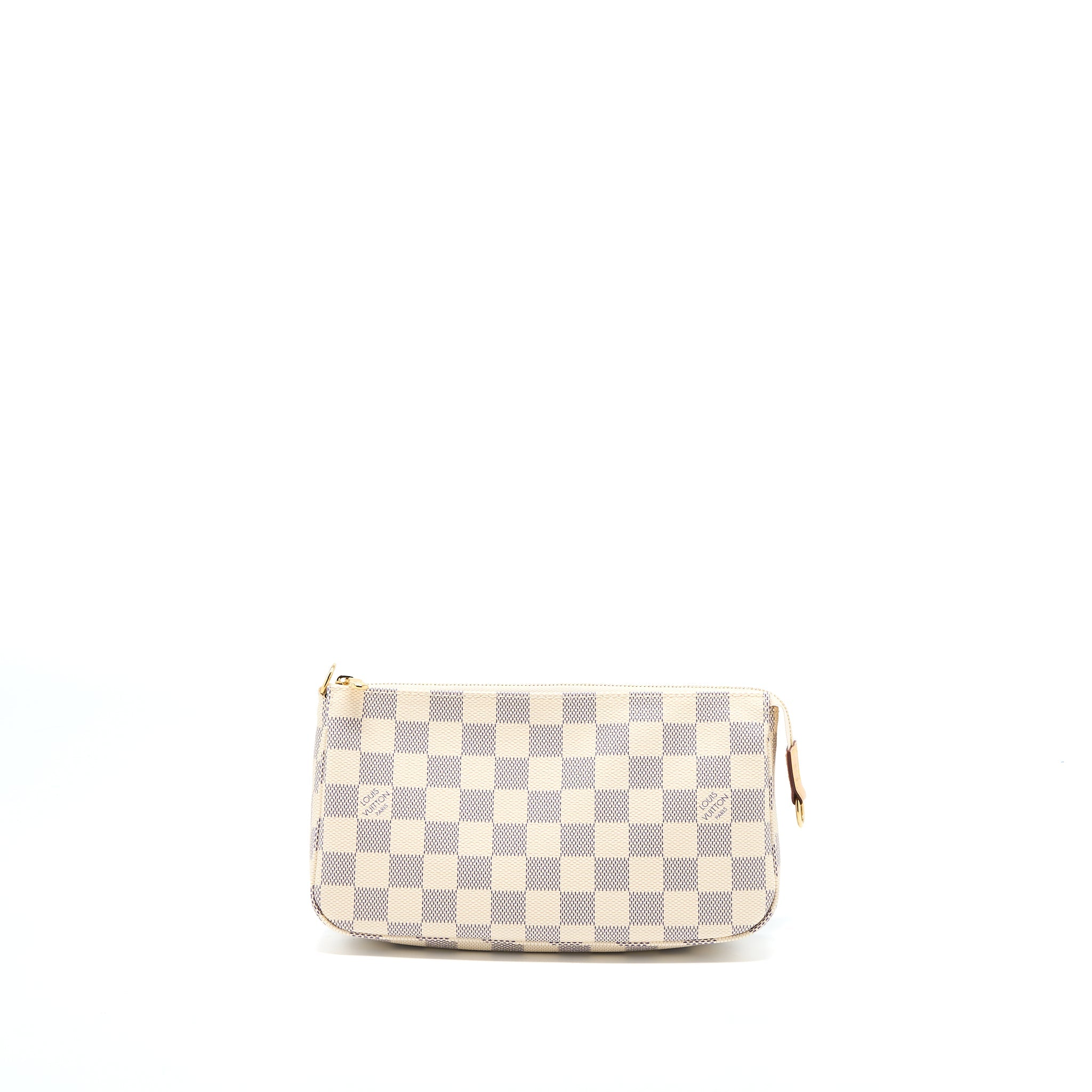 LOUIS VUITTON POCHETTE ACCESSORIES DAMIER AZUR CANVAS GHW (NEW VERSION)