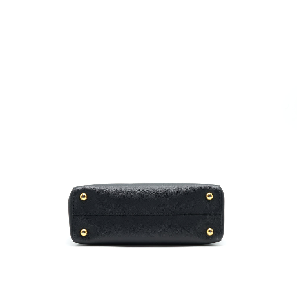 PRADA SAFFIANO LUX LEATHER TOTE BAG NERO