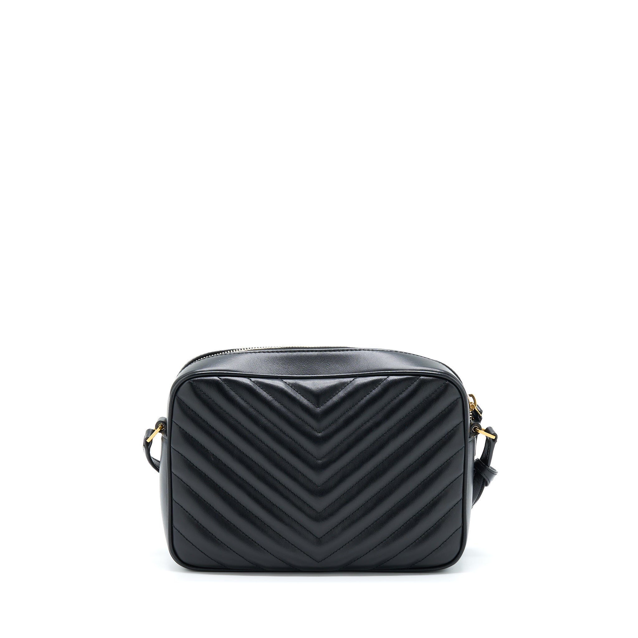 SAINT LAURENT/ YSL LOU CAMERA BAG CALFSKIN BLACK GHW