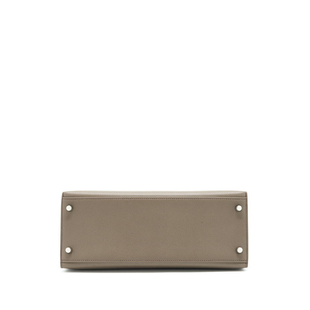 HERMES KELLY 28 EPSOM GRIS ETAIN SHW