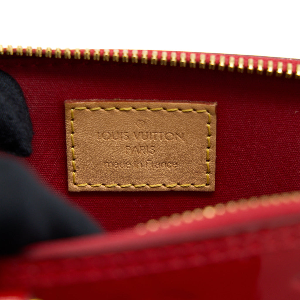 LOUIS VUITTON ALMA BB VERNIS RED GHW