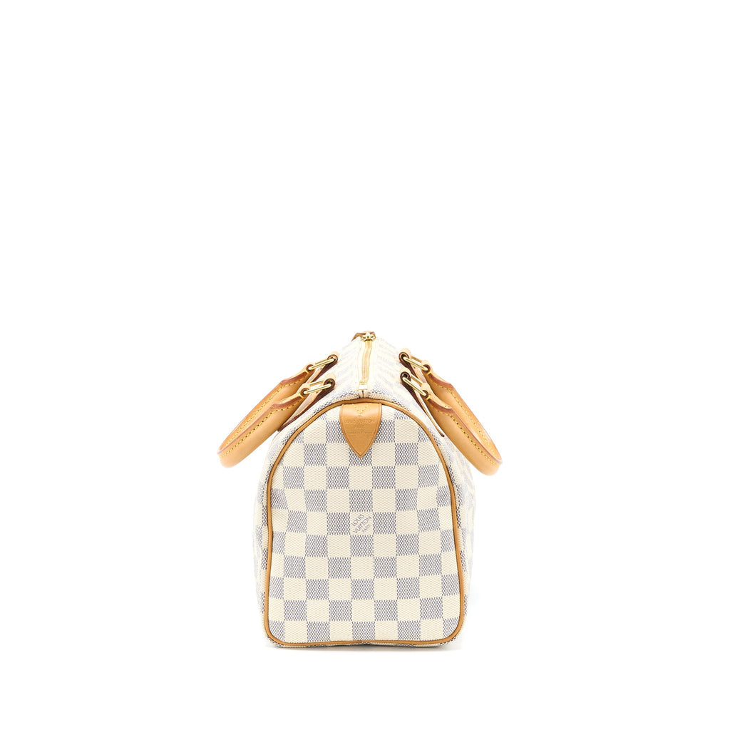LOUIS VUITTON SPEEDY 25 DAMIER AZUR CANVAS GHW
