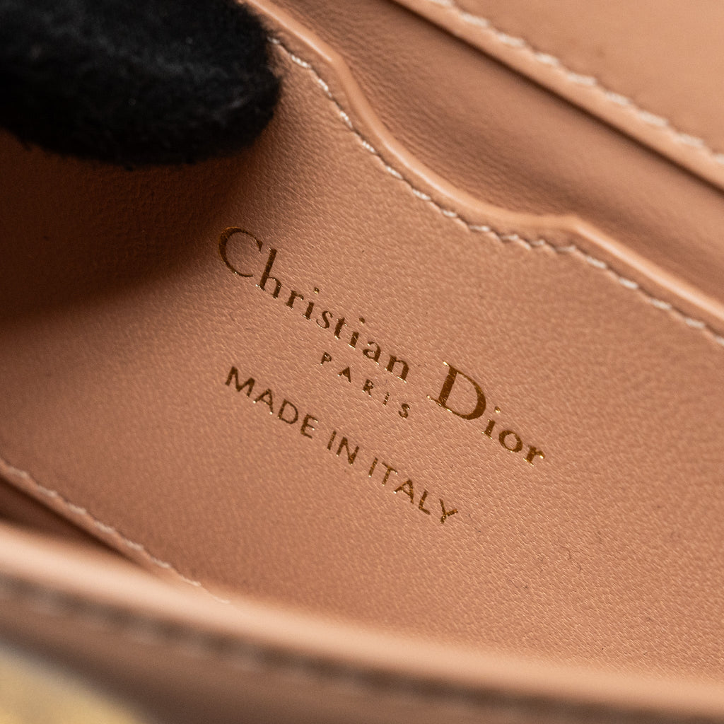 DIOR MICRO 30 MONTAIGNE BOX BAG CALFSKIN ROSE DES VENTS GHW