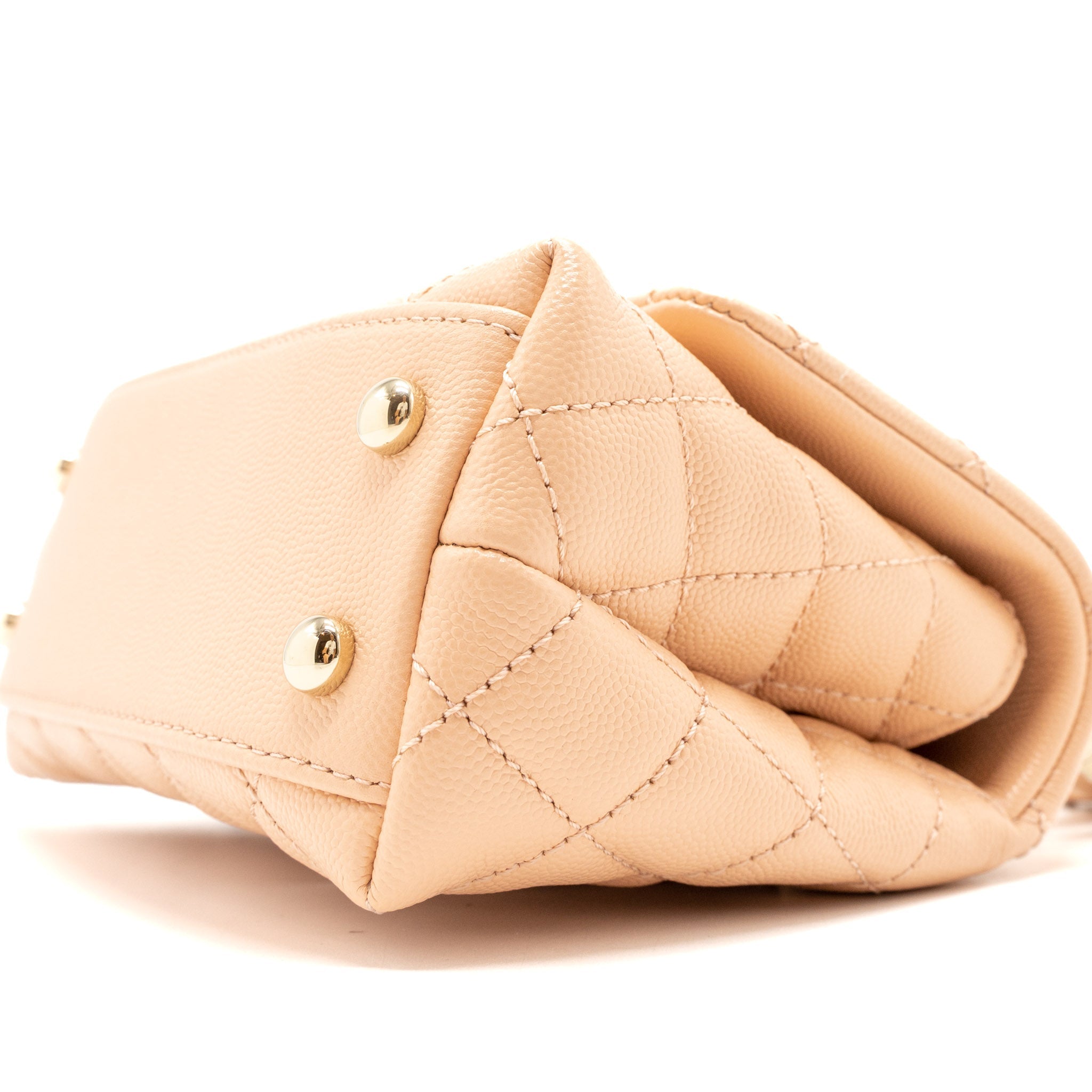 CHANEL MINI COCO HANDLE BAG CAVIAR LIGHT PINK LGHW
