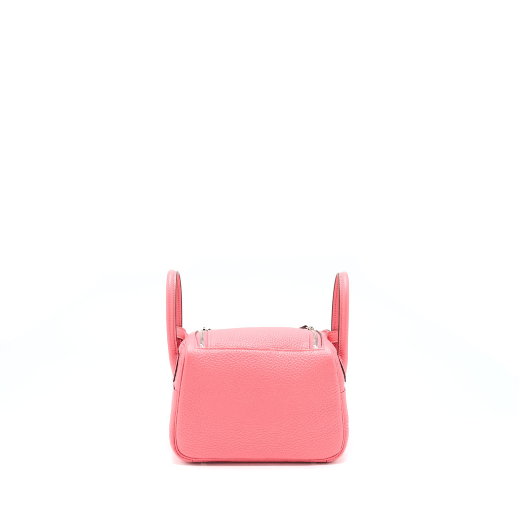 HERMES MINI LINDY CLEMENCE 8W ROSE AZALEE SHW