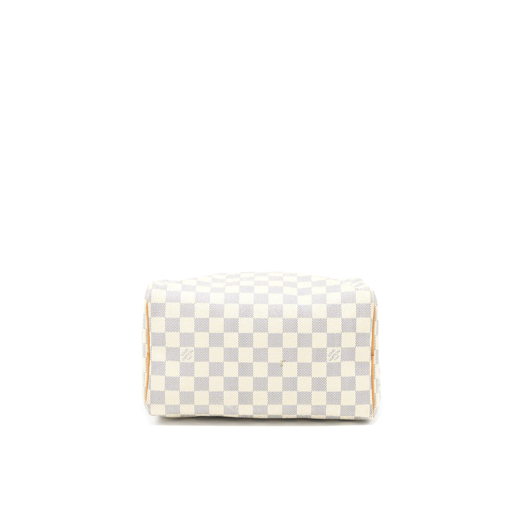 LOUIS VUITTON SPEEDY 25 DAMIER AZUR CANVAS GHW