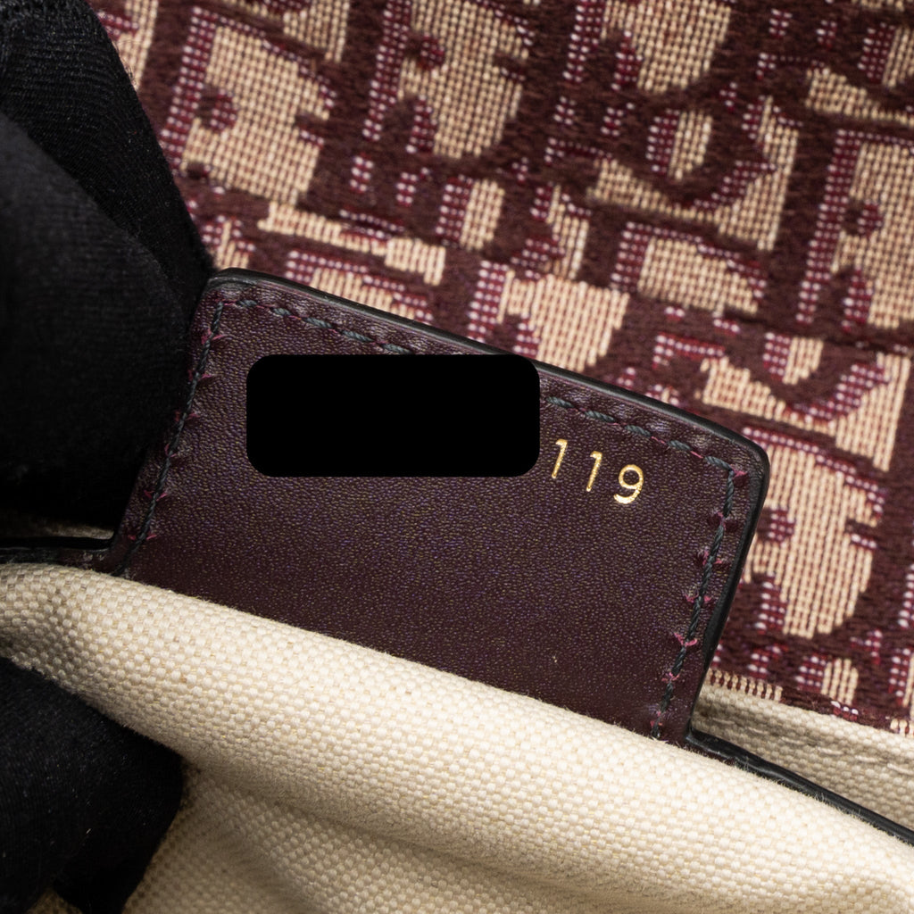 DIOR SADDLE BAG RED OBLIQUE EMBROIDERY GHW