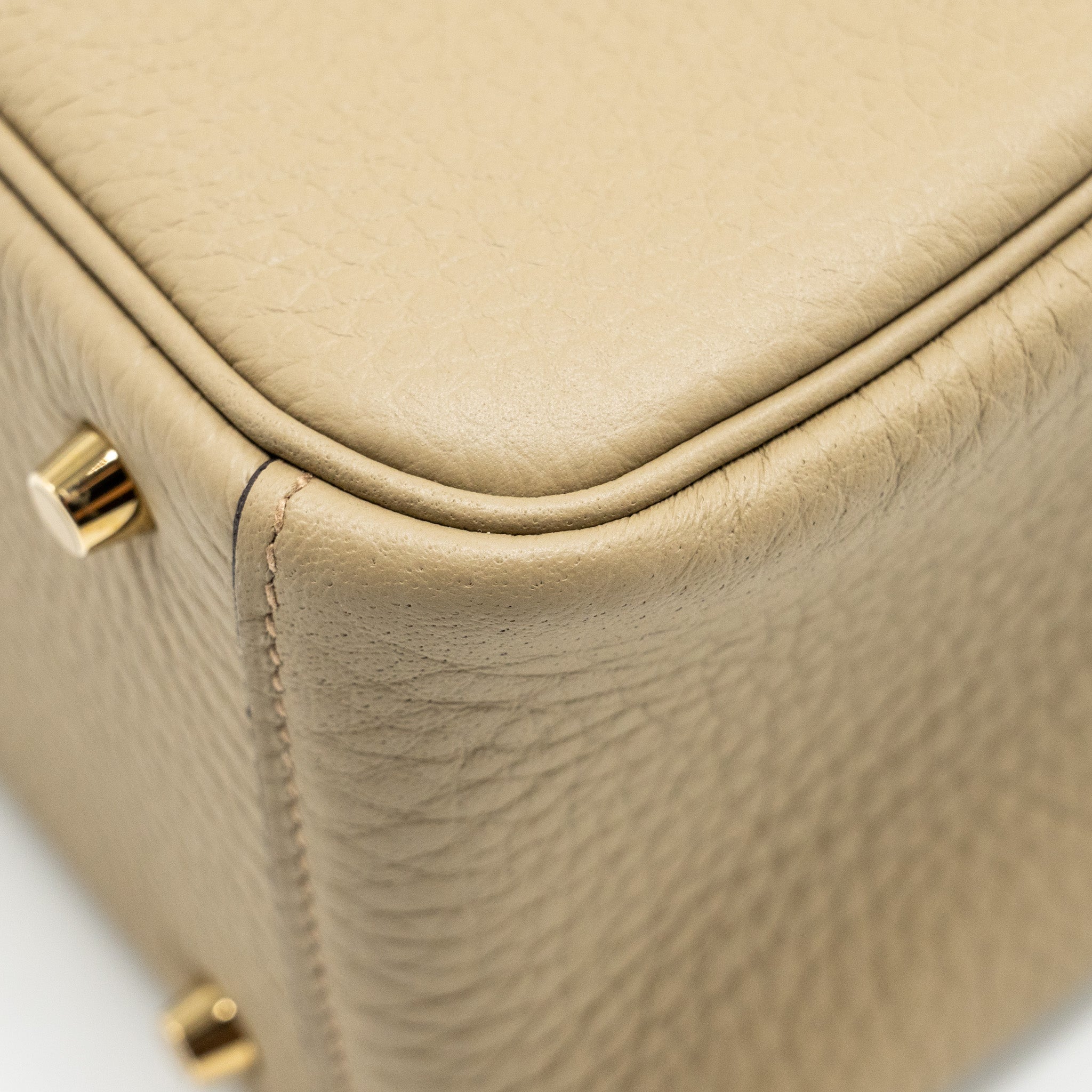 HERMES MINI LINDY II CLEMENCE 8Q BEIGE MARFA GHW