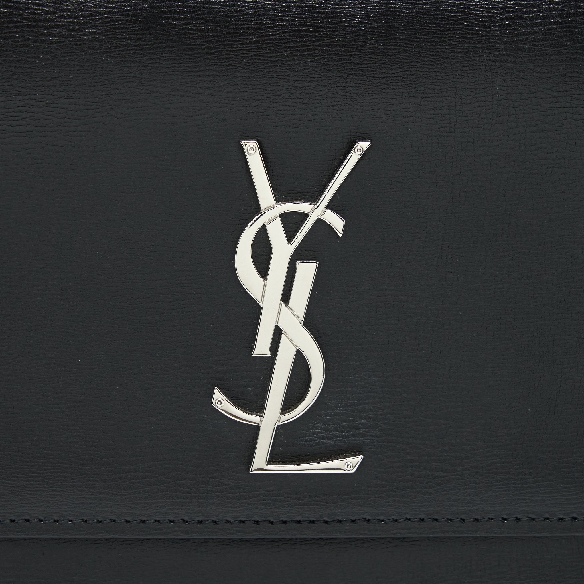 SAINT LAURENT/YSL MEDIUM SUNSET BAG CALFSKIN BLACK SHW