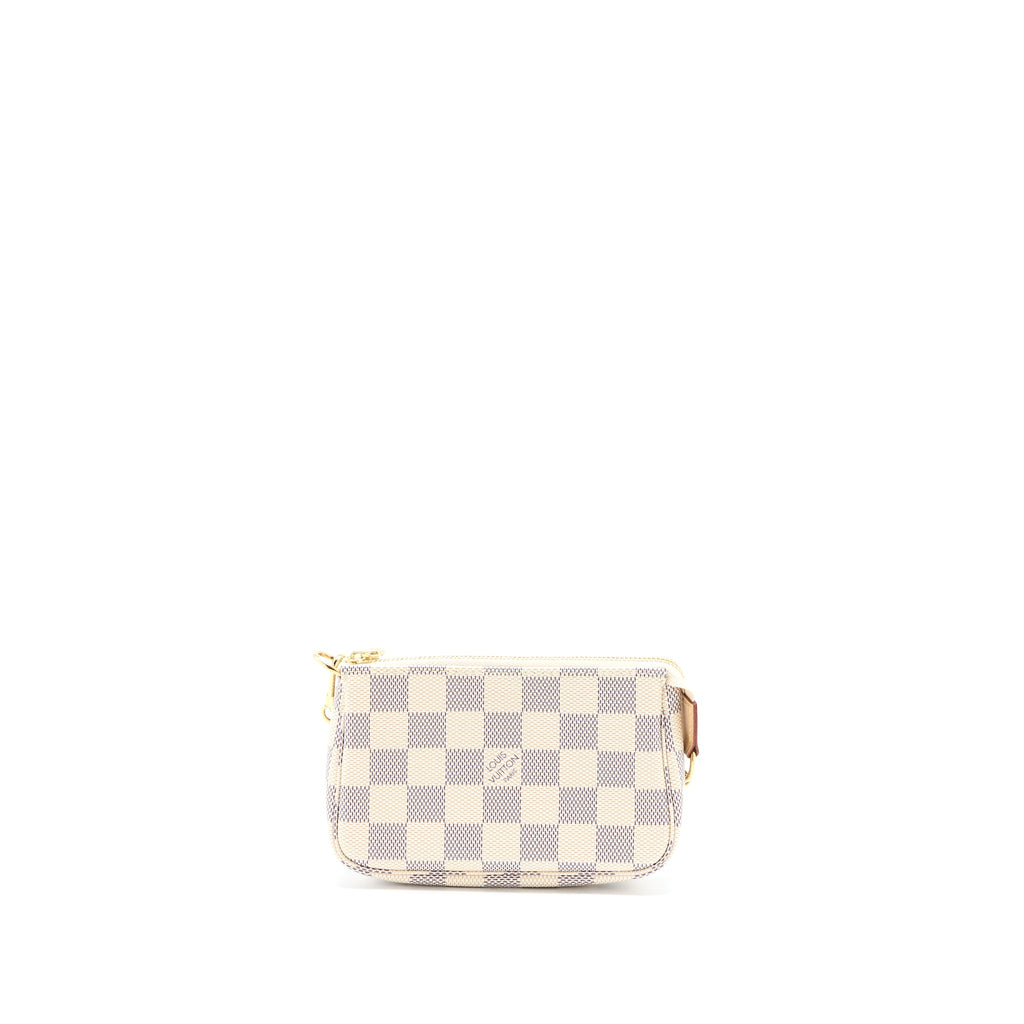 LOUIS VUITTON MINI POCHETTE ACCESSORIES DAMIER AZUR CANVAS GHW