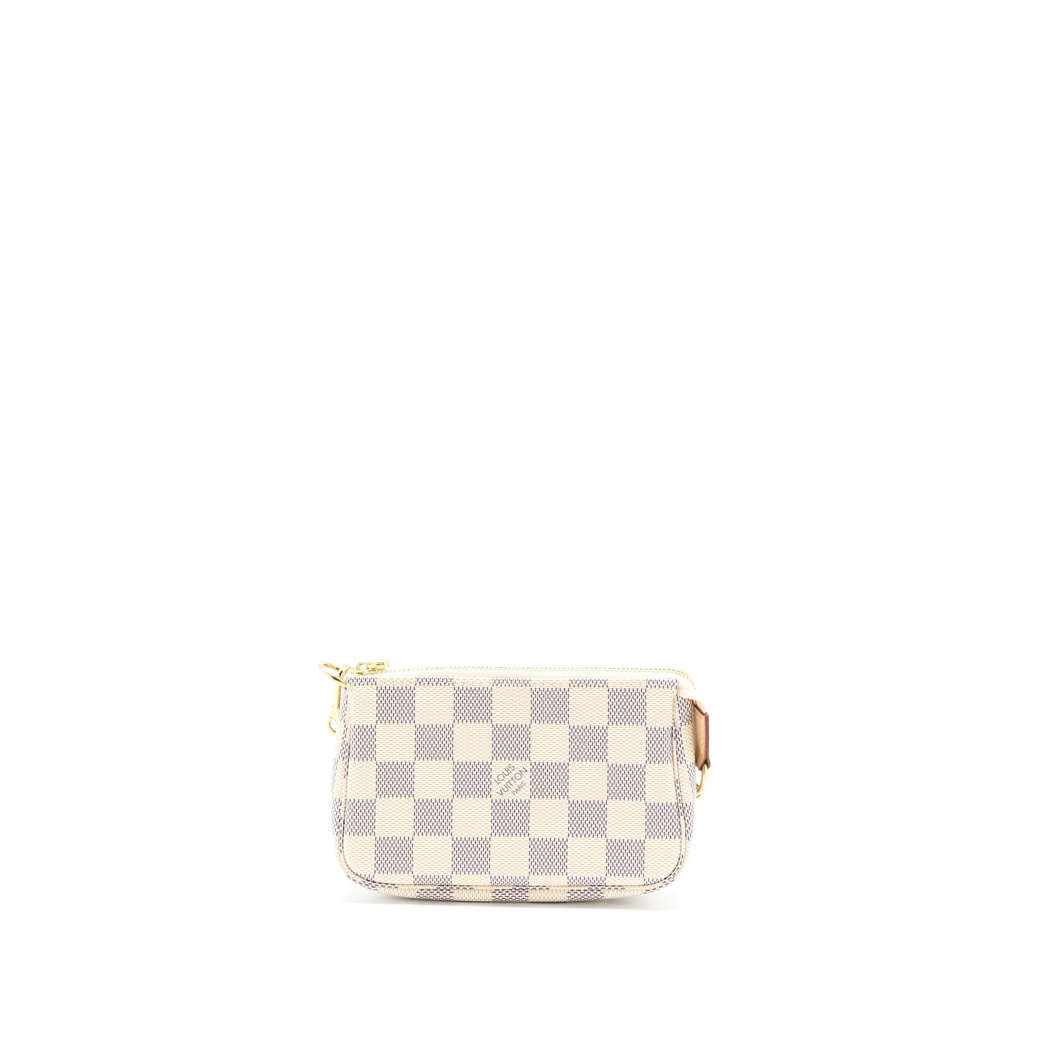 LOUIS VUITTON MINI POCHETTE ACCESSORIES DAMIER AZUR CANVAS GHW