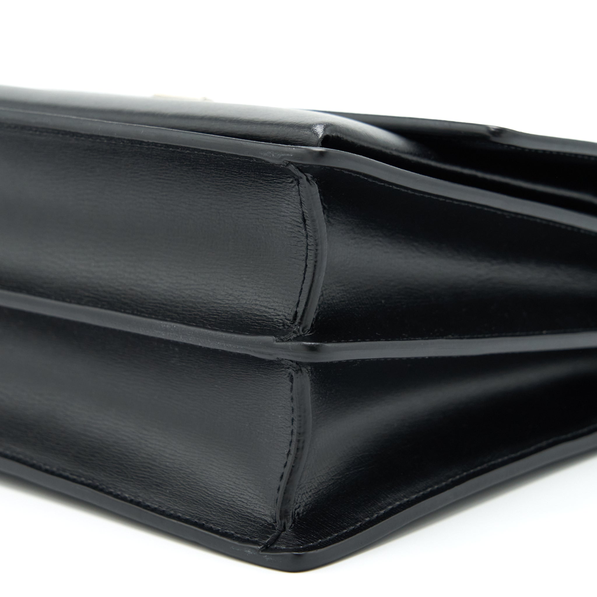 SAINT LAURENT/YSL MEDIUM SUNSET BAG CALFSKIN BLACK SHW