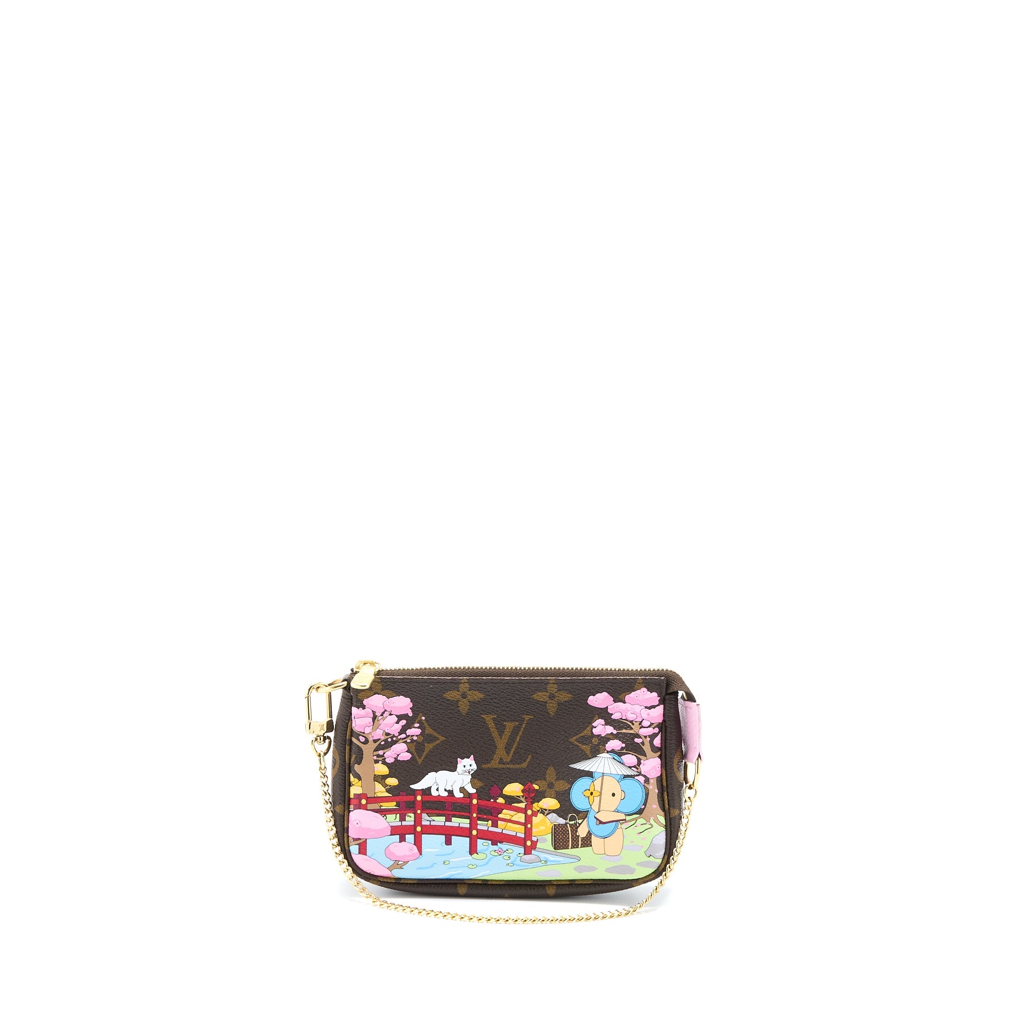LOUIS VUITTON MINI POCHETTE ACCESSORIES LIMITED VIVIENNE HOLIDAYS JAPAN MONOGRAM CANVAS GHW