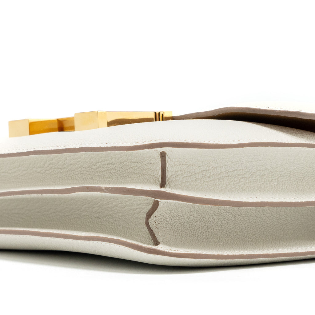 HERMES MINI CONSTANCE CHÈVRE MYSORE MUSHROOM/BISCUIT GHW