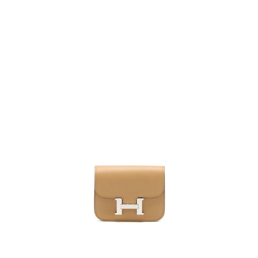 HERMES CONSTANCE SLIM EVERCOLOR CHAI / LIME SHW