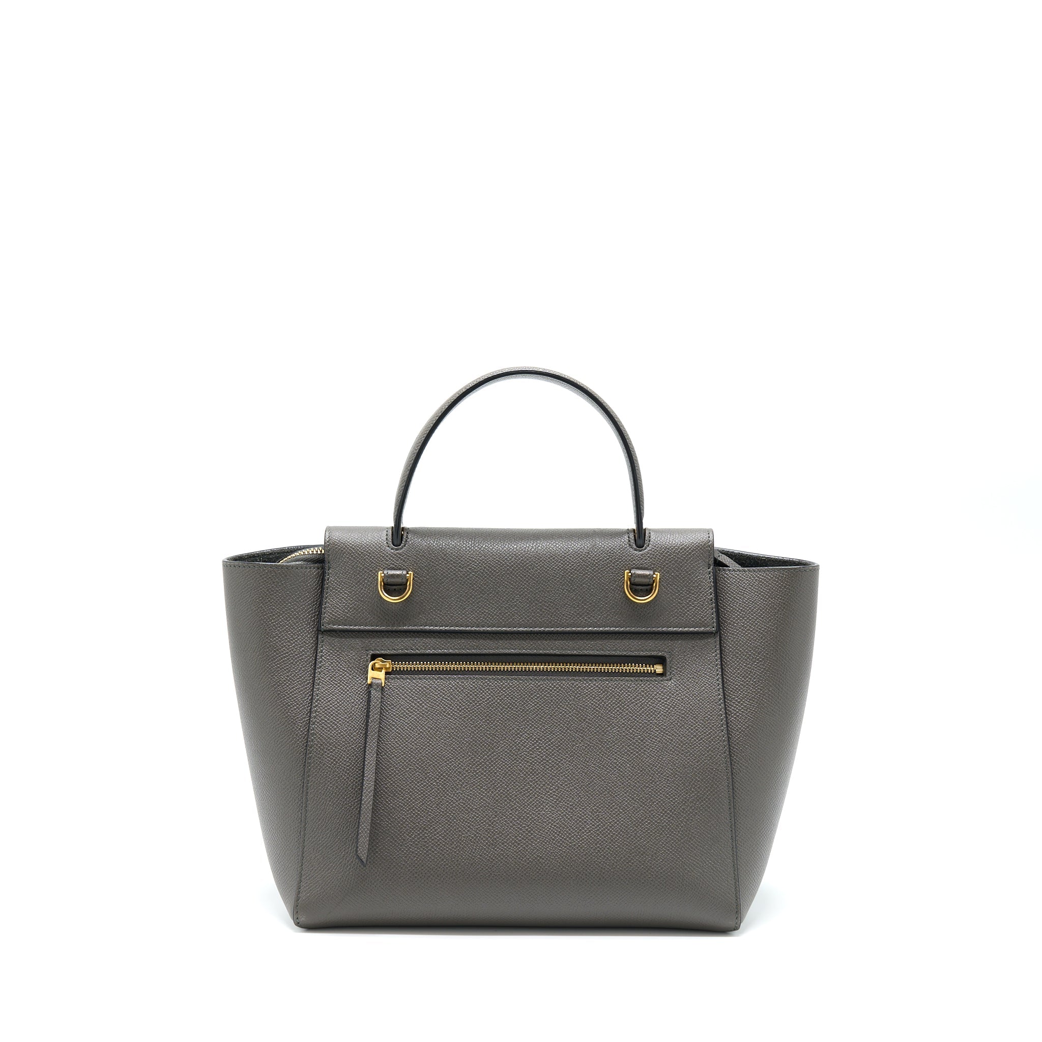 CELINE BELT BAG GRAINED CALFSKIN GREY GHW