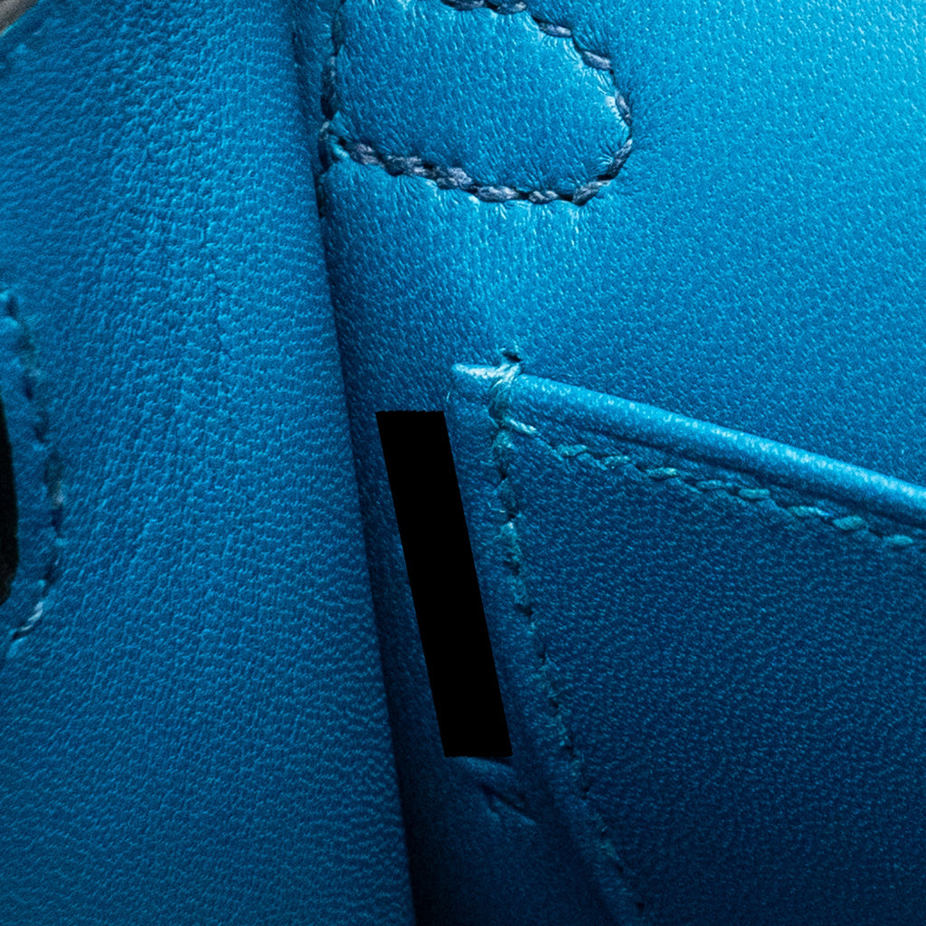 HERMES MINI KELLY CHÈVRE MYSORE DEEP BLUE/ BLUE IZMIR SHW