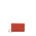 CHANEL WALLET ON CHAIN CAVIAR ORANGE RED SHW