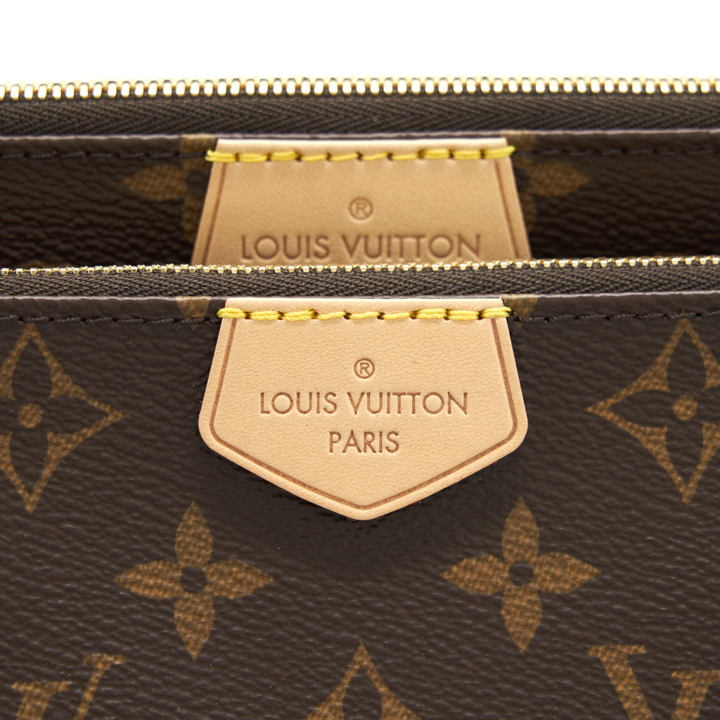 LOUIS VUITTON MULTI POCHETTE ACCESSORIES MONOGRAM CANVAS ROSE CLAIR GHW