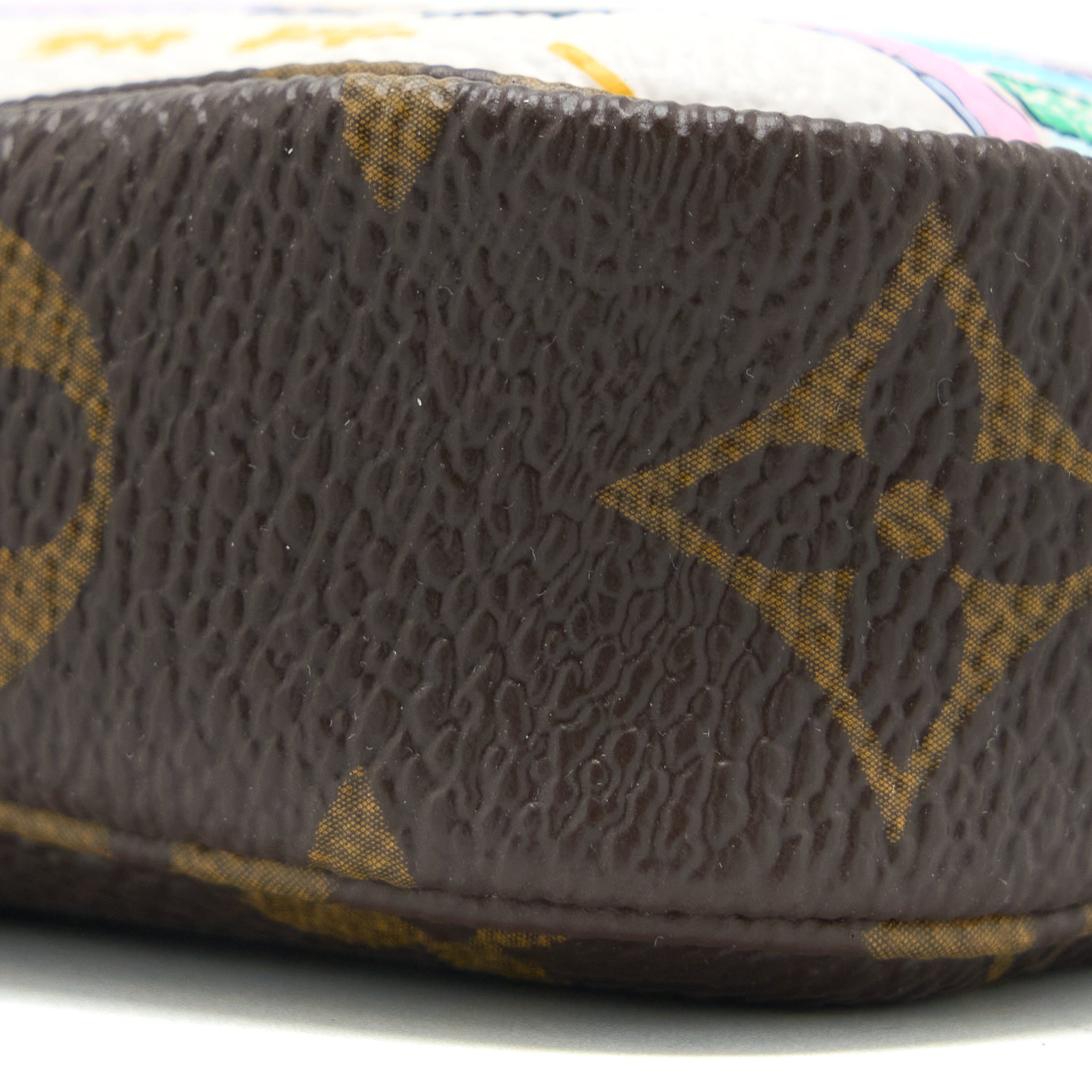 LOUIS VUITTON MINI POCHETTE ACCESSORIES MONOGRAM CANVAS/BLUE GHW