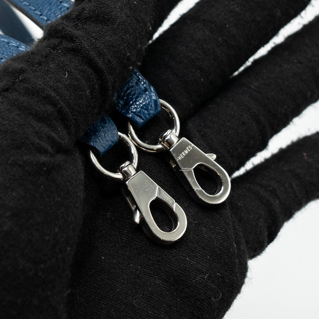 HERMES MINI KELLY CHÈVRE MYSORE DEEP BLUE/ BLUE IZMIR SHW