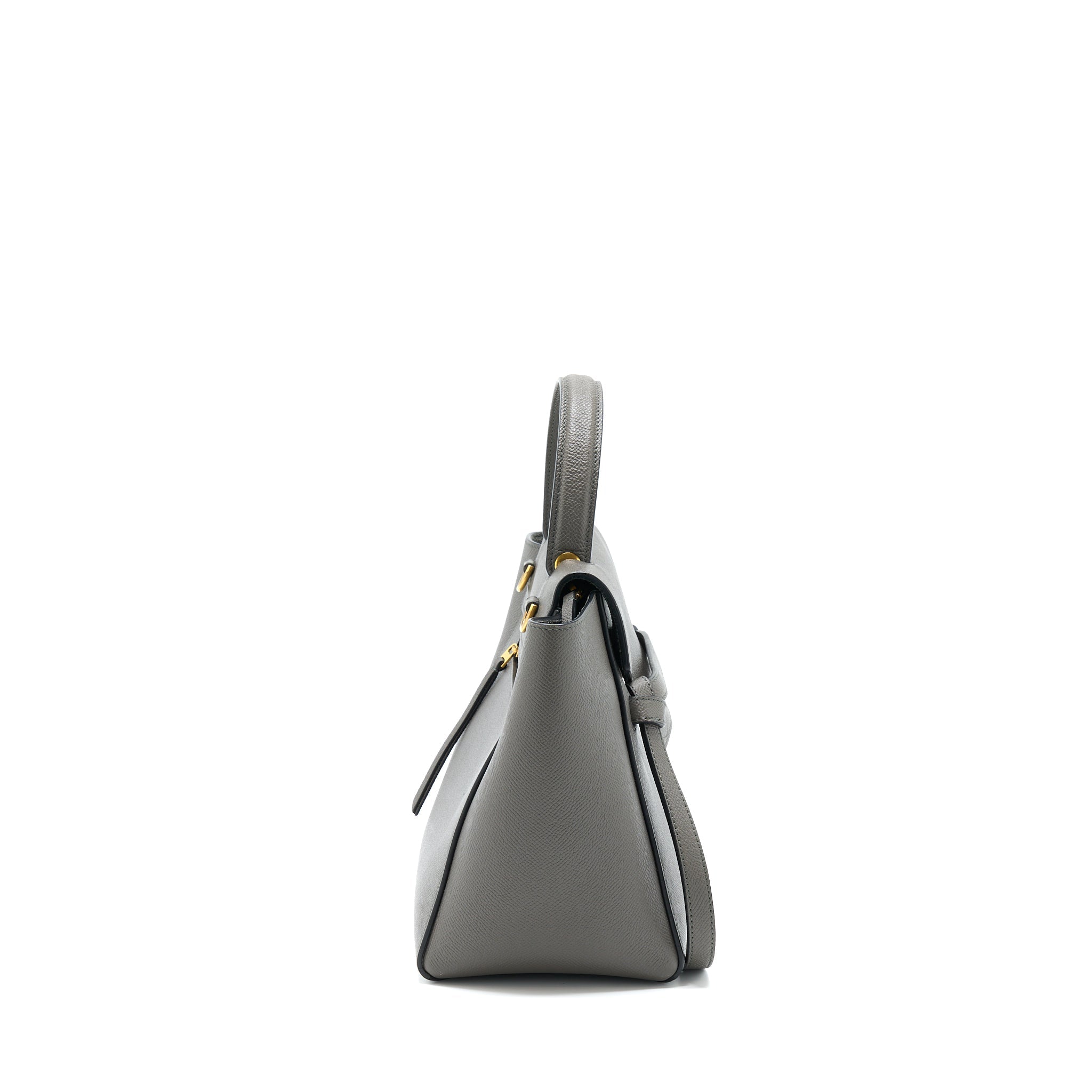 CELINE BELT BAG GRAINED CALFSKIN GREY GHW