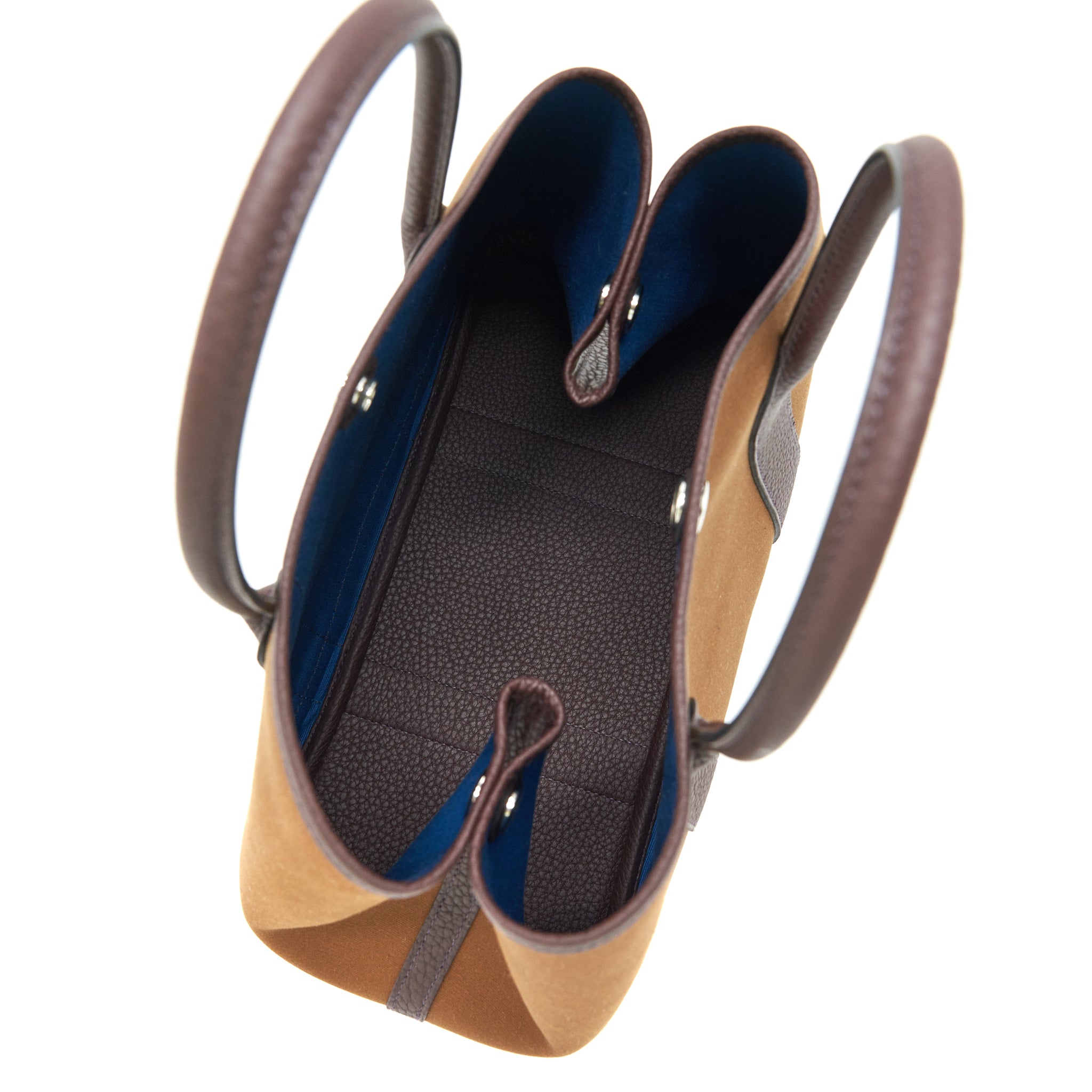 HERMES GARDEN PARTY 30 VERSO BAG, ALEZAN / BLUE OUTREMER/ ROUGE SELLIER
