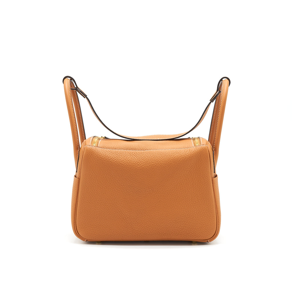 HERMES LINDY 26 TOFFEE CLEMENCE GHW